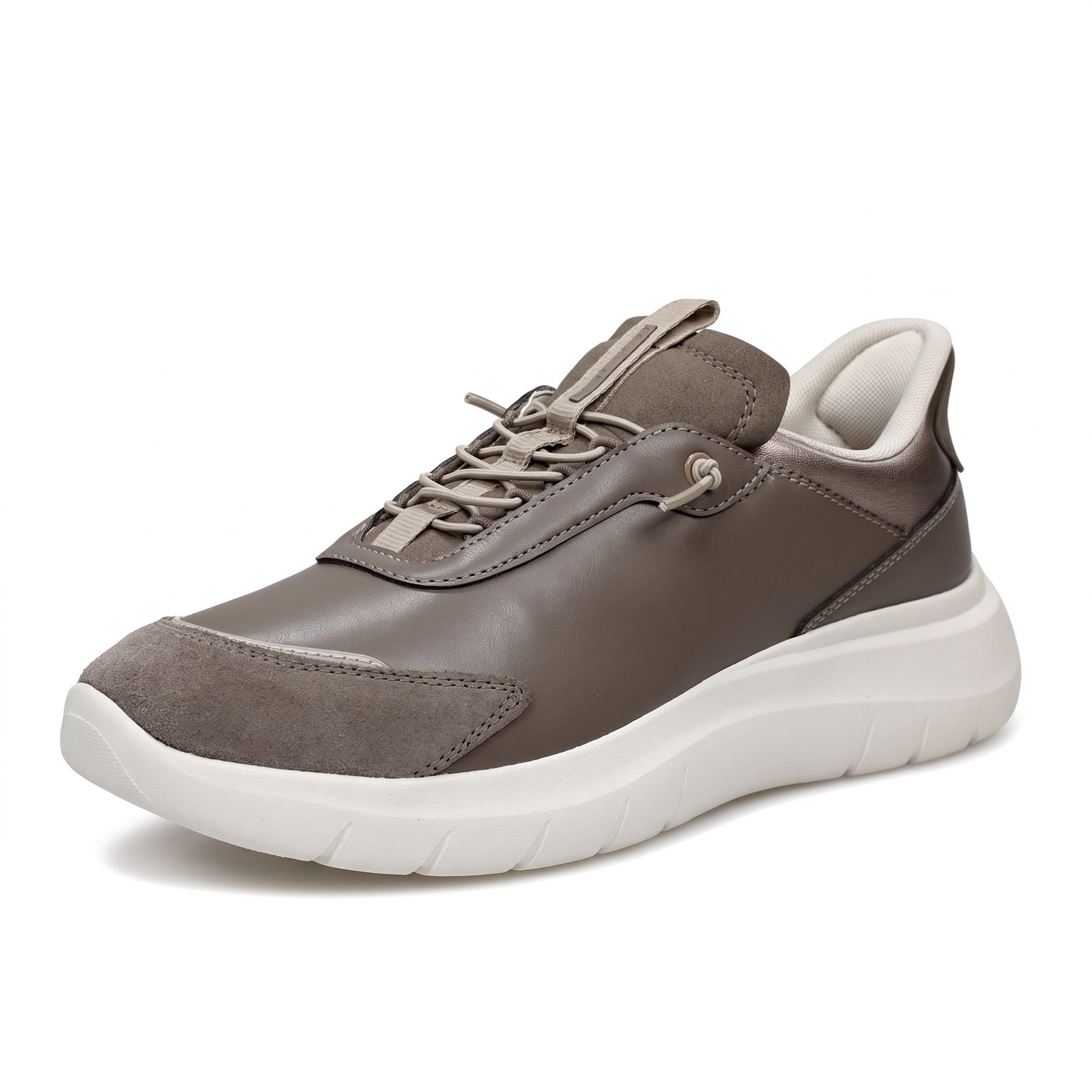 GEOX Plummery Plus - Slip-ons respirants Femme gris