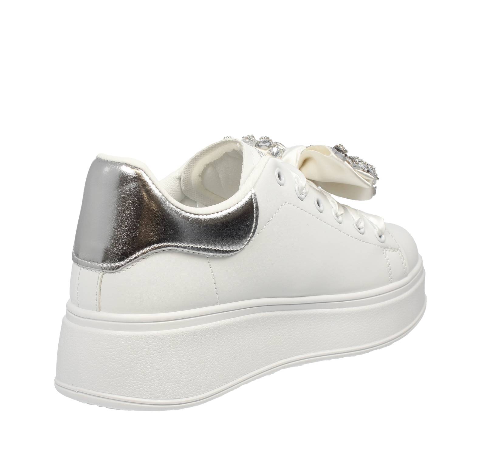 LAURA BIAGIOTTI Sneakers platform Donna bianco Foto 4