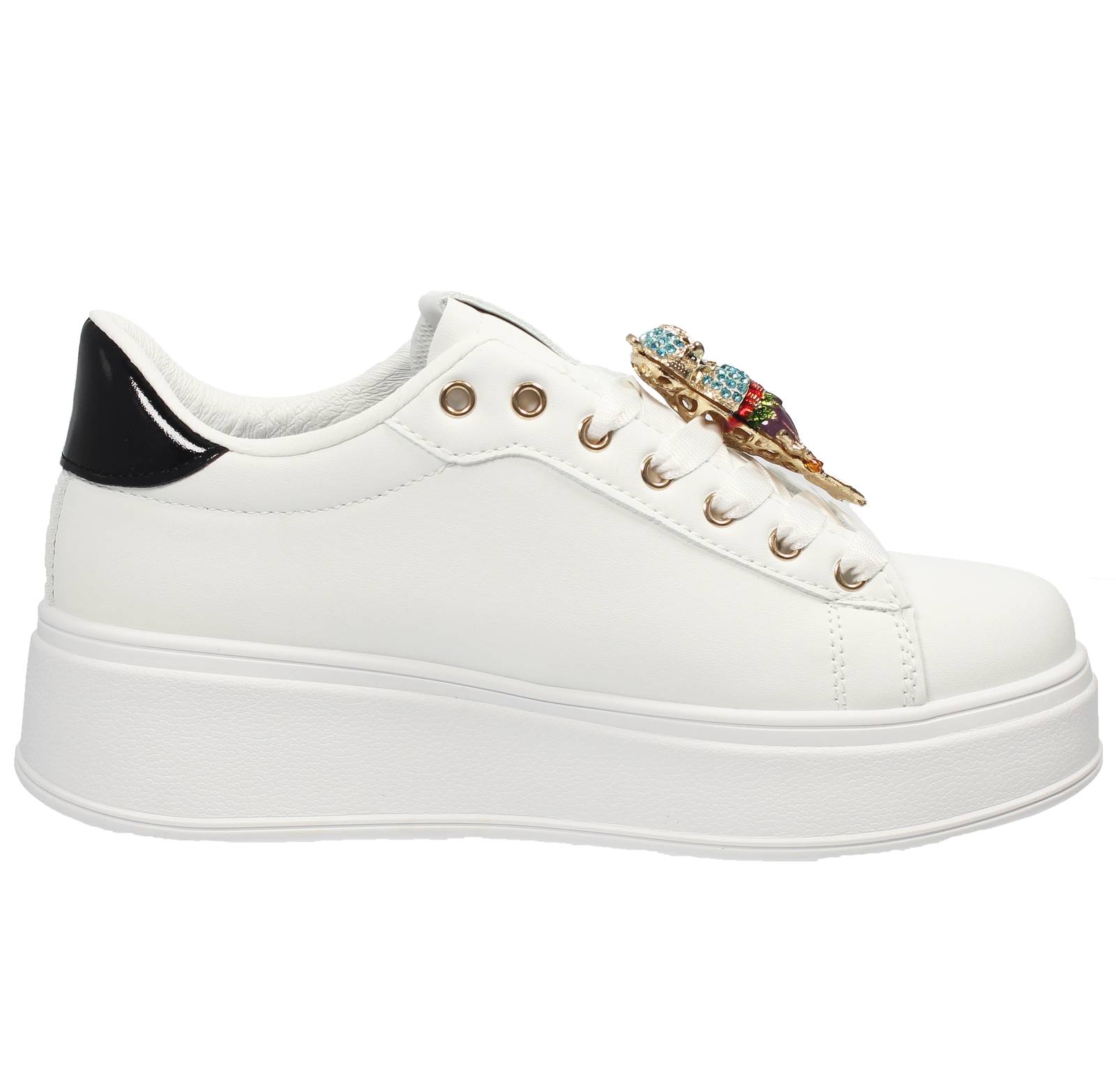 LAURA BIAGIOTTI Sneakers platform Donna bianco Foto 2