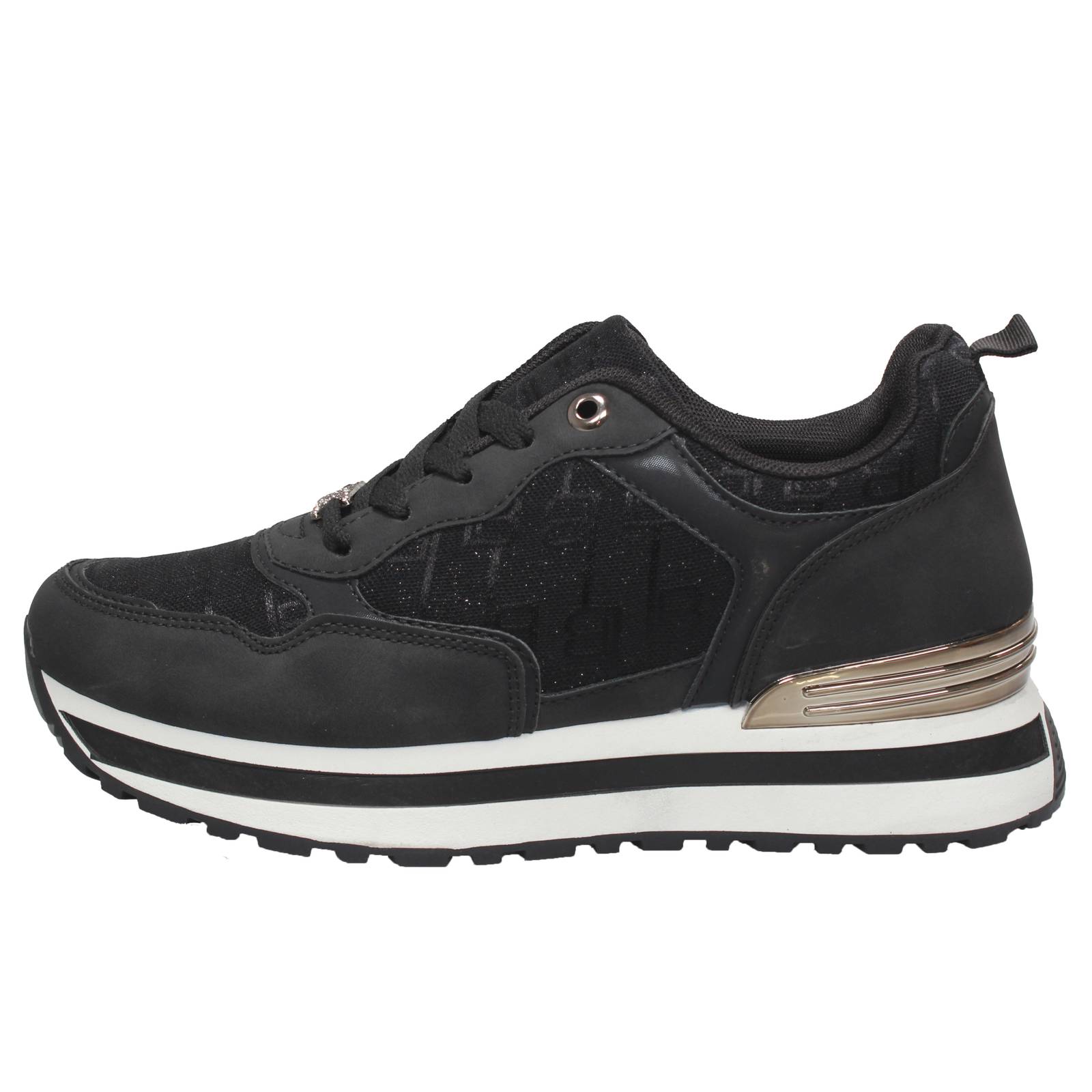 LAURA BIAGIOTTI Sneakers platform Donna nero Foto 3