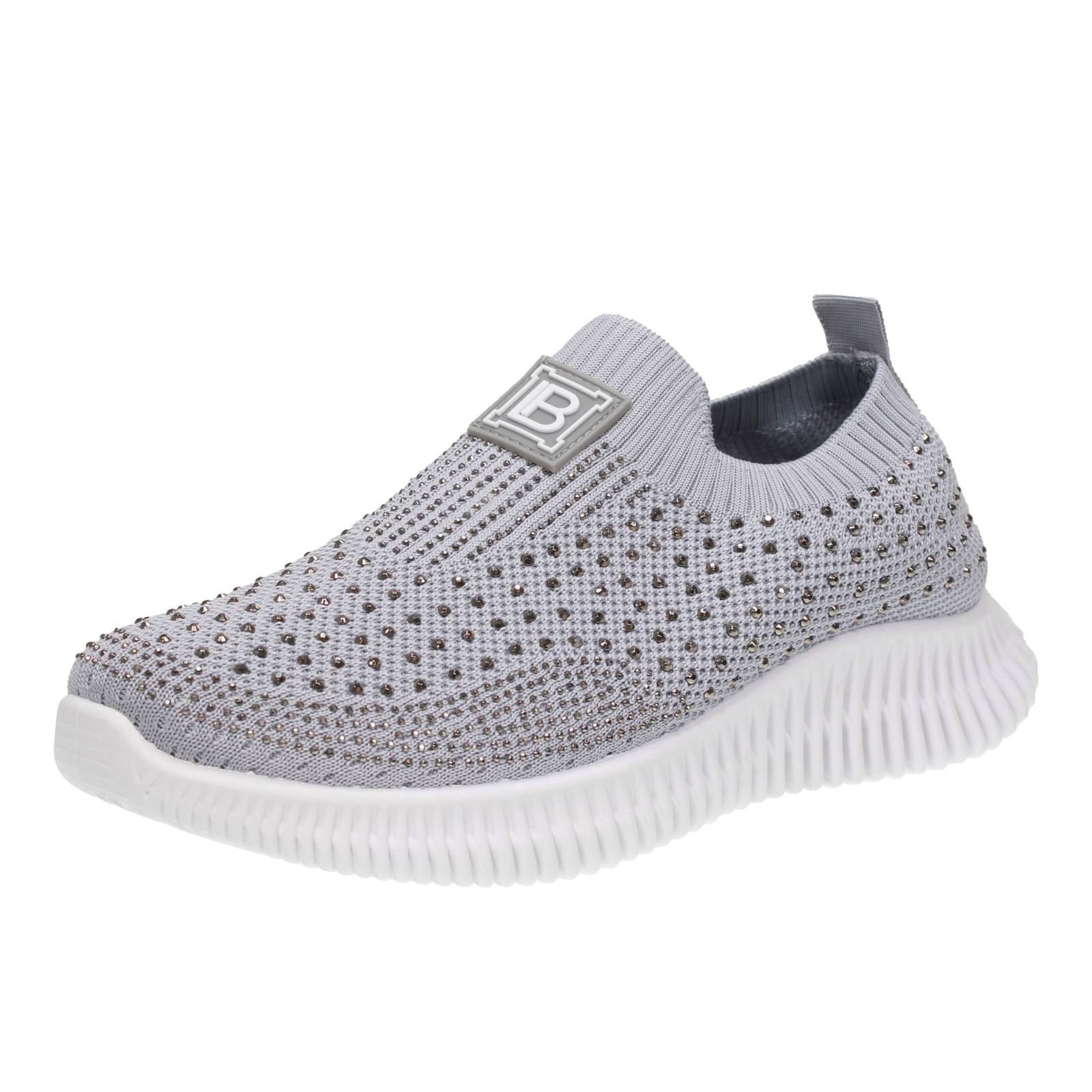Laura Biagiotti Sip On Sneakers aus Stoff und Strass grau - Damenschuhe 7990₽