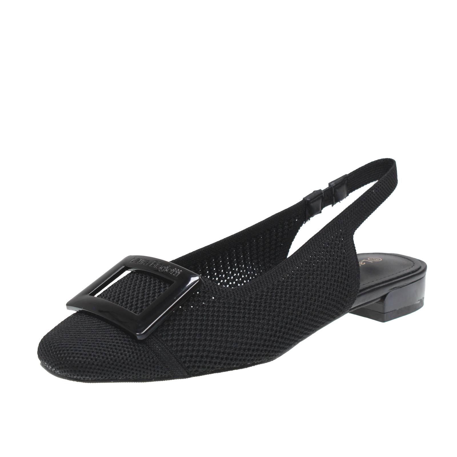 Laura Biagiotti Stoffpumps mit niedrigem Absatz schwarz - Damenschuhe