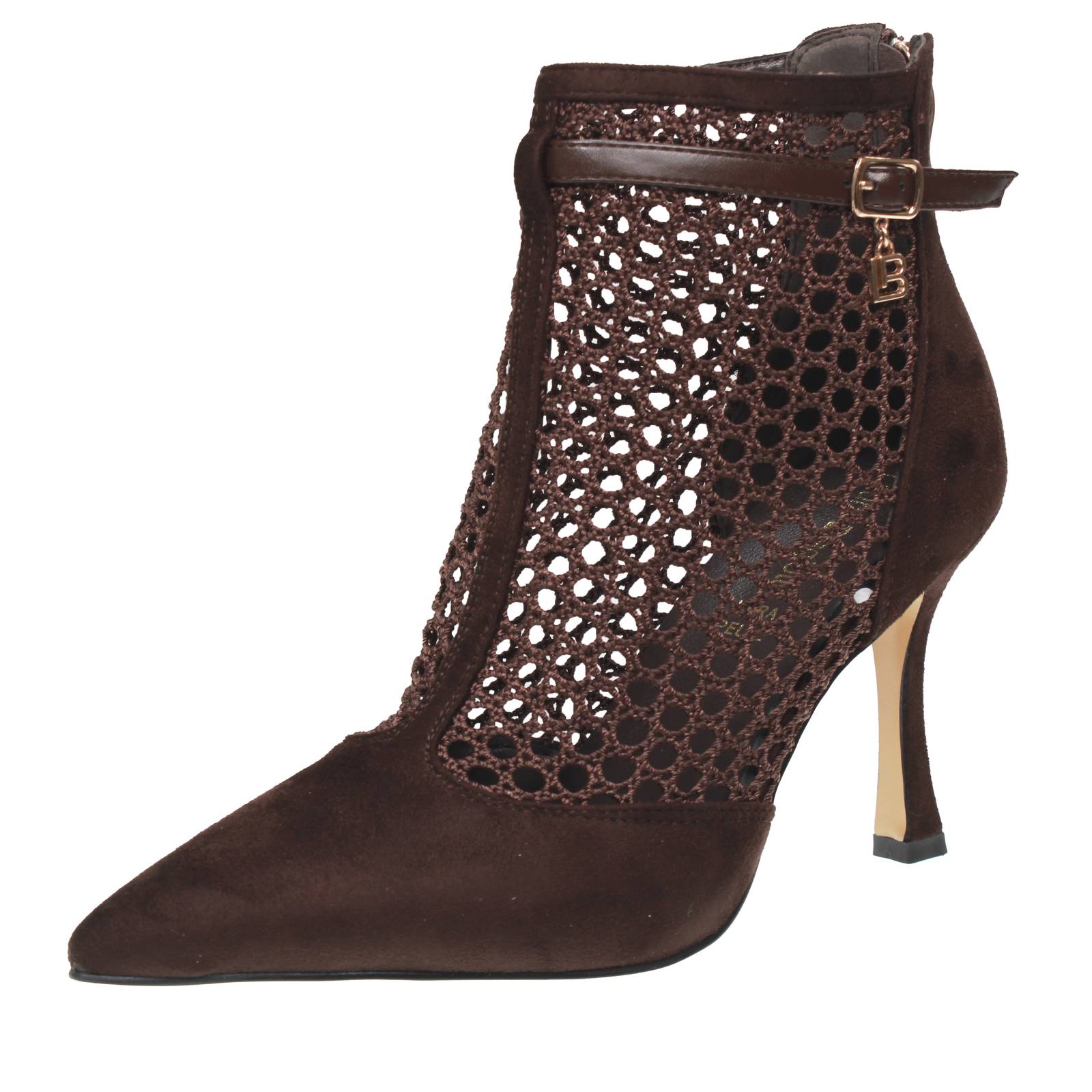 Laura Biagiotti Stoffstmme mit braunem Reiverschluss - Damenschuhe 15490₽