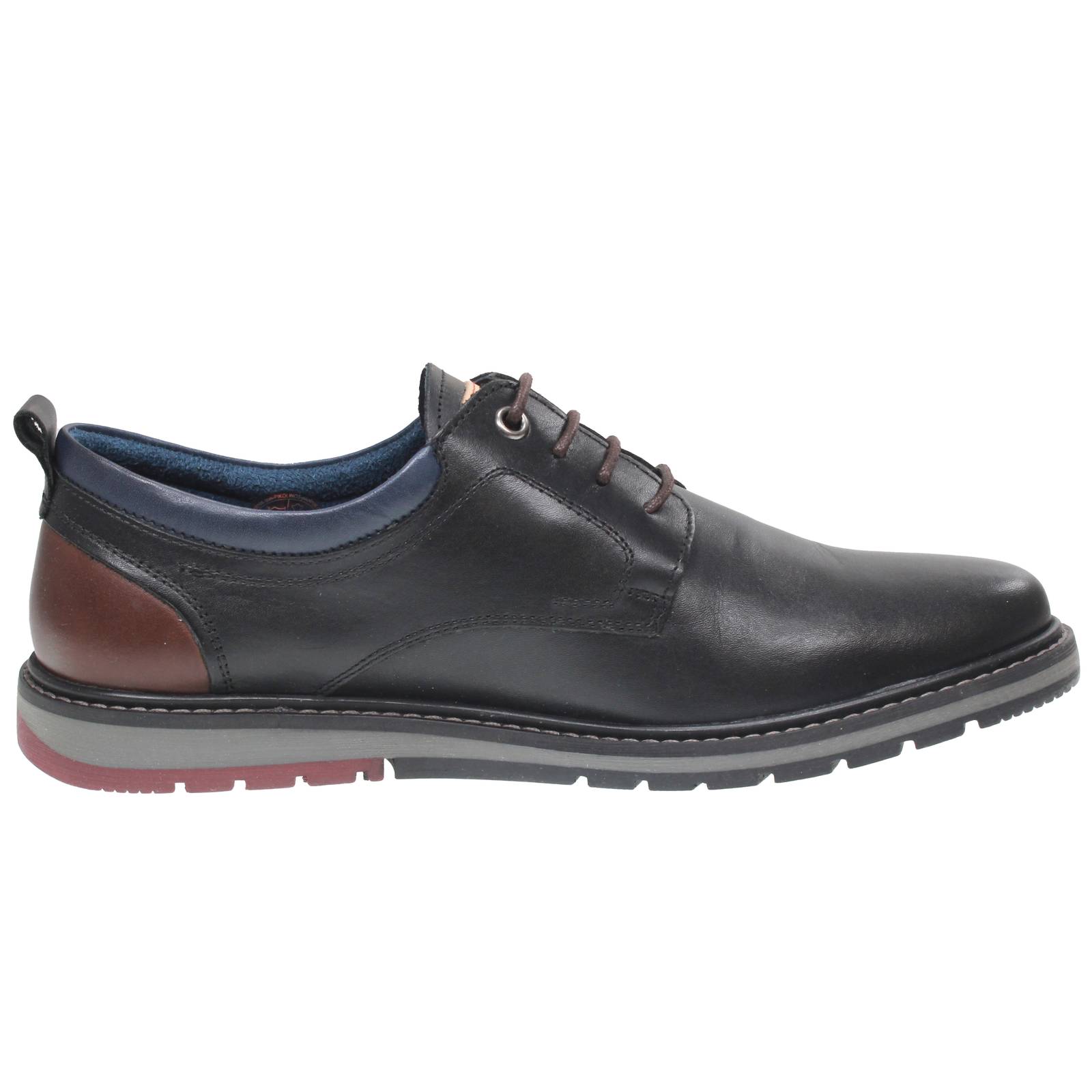 PIKOLINOS Berne - Derby Strinagte en cuir Homme noir Photo 2
