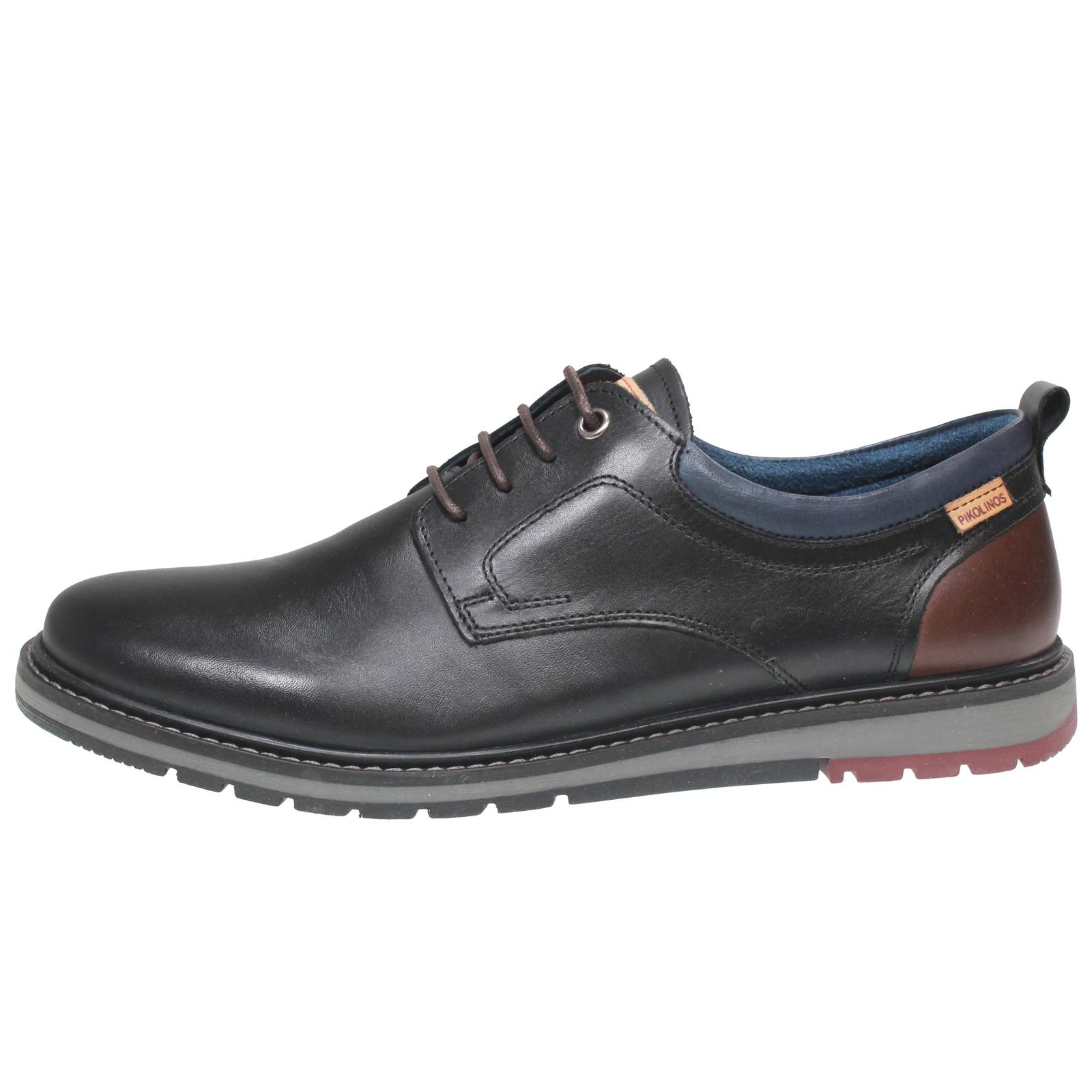 PIKOLINOS Berne - Derby Strinagte en cuir Homme noir Photo 3