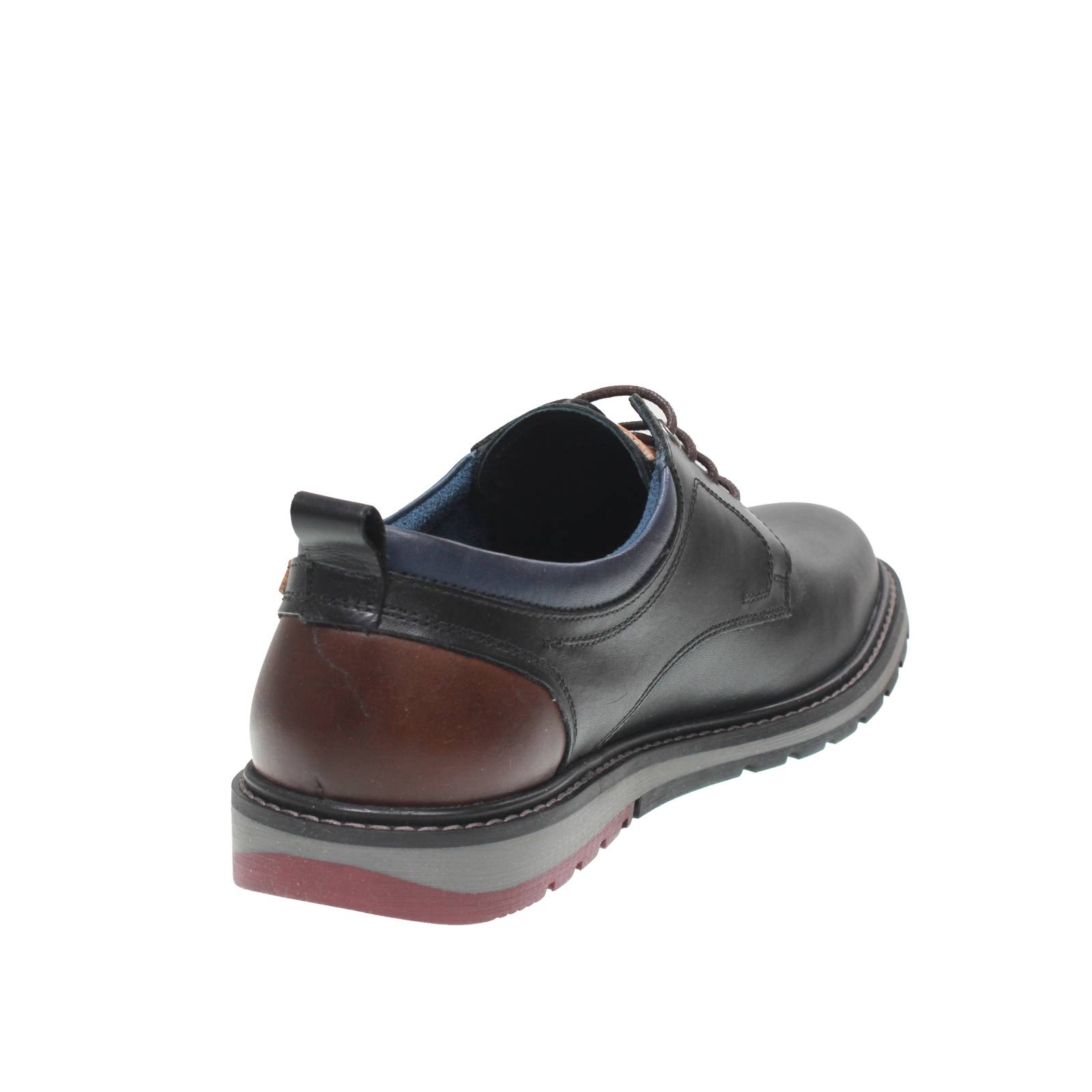 PIKOLINOS Berne - Derby Strinagte en cuir Homme noir Photo 4