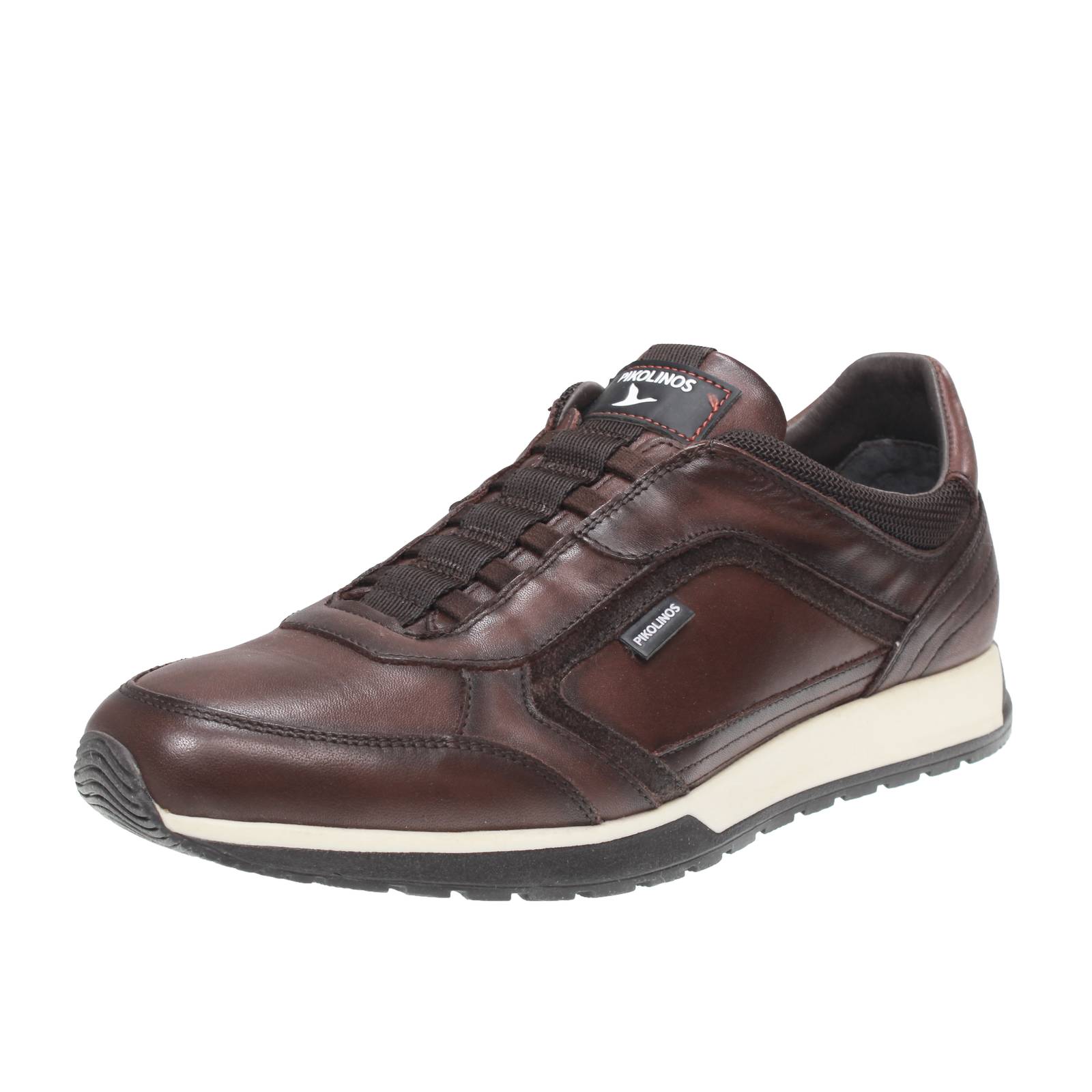 PIKOLINOS Cambil - Sneakers Slip On in Pelle Uomo testa di moro