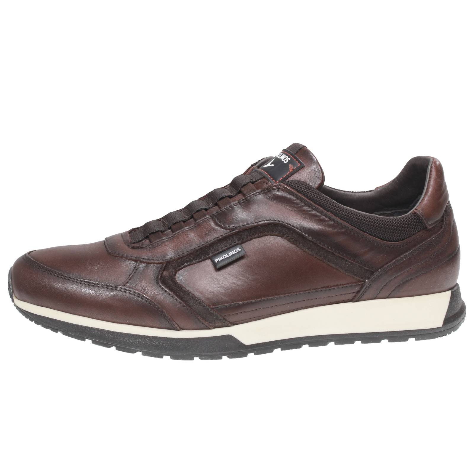 PIKOLINOS Cambil - Sneakers Slip On in Pelle Uomo testa di moro Foto 3