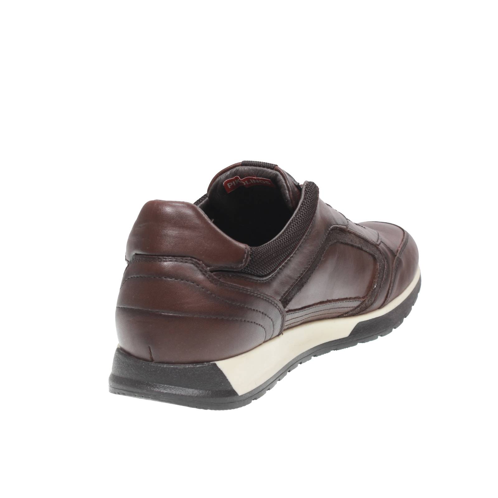 PIKOLINOS Cambil - Sneakers Slip On in Pelle Uomo testa di moro Foto 4