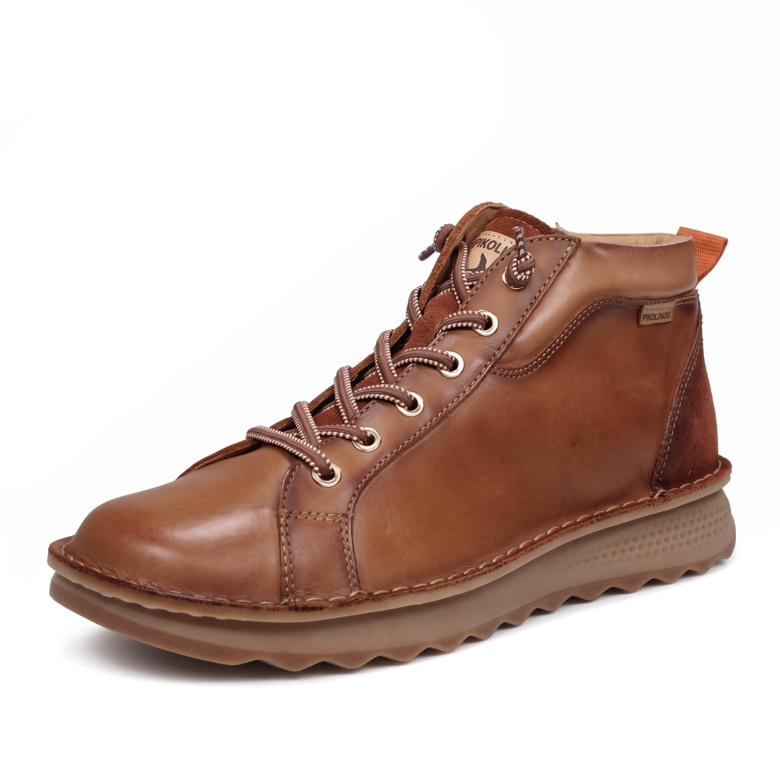 PIKOLINOS Alava - Sneakers alte slip on in Pelle Donna marrone Foto 1