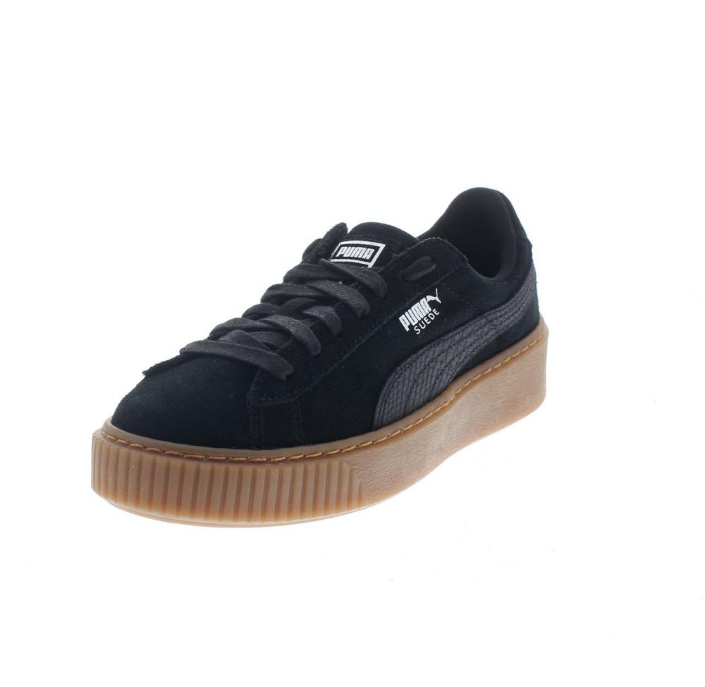 puma nere suola marrone