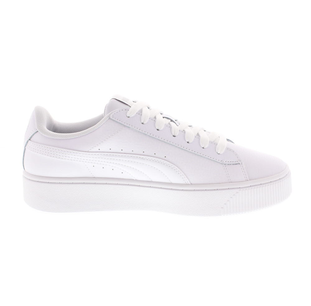 puma women's vikky platform leather sneaker