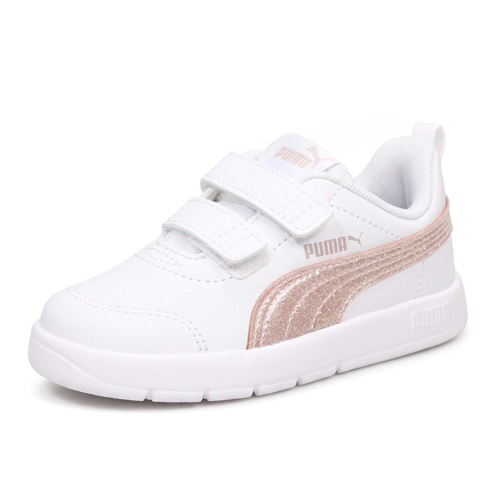 PUMA Courtflex V3 V Glitz Kids white