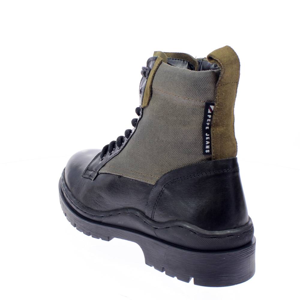 PEPE JEANS Brad Boot Combi Stivaletti in Pelle black Stivaletti