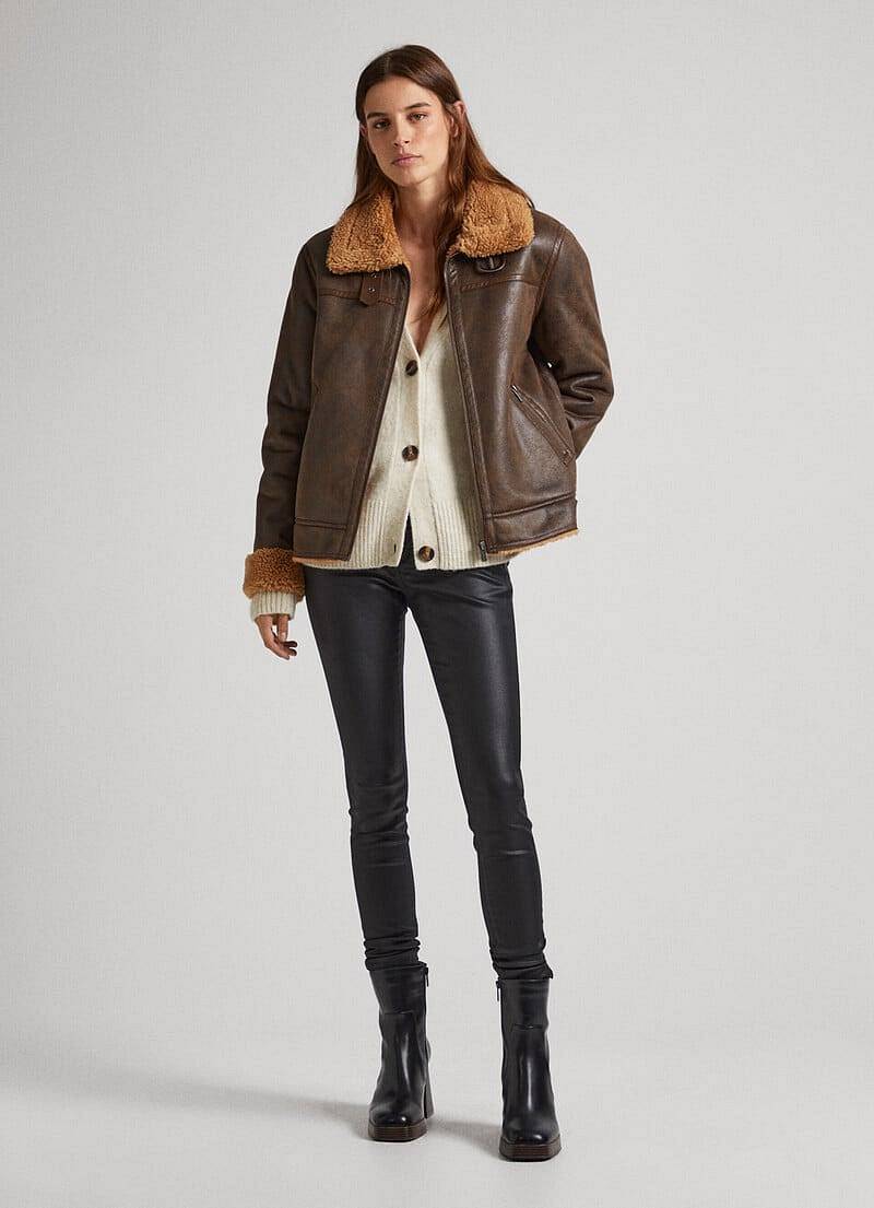 PEPE JEANS Pantalon en denim Regent - Jean skinny taille haute Femme jean Photo 4