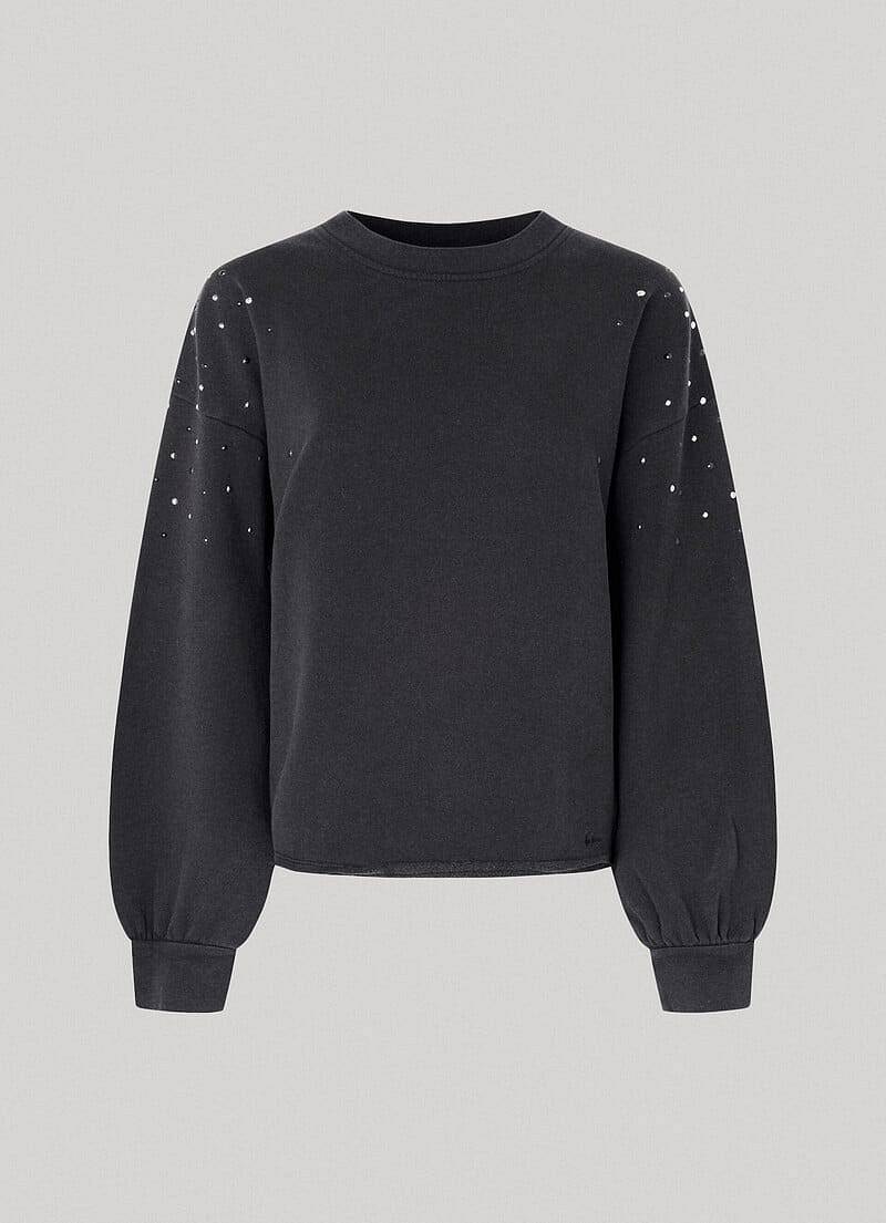 PEPE JEANS Caroline Sweats - Sweat avec perles Femme noir