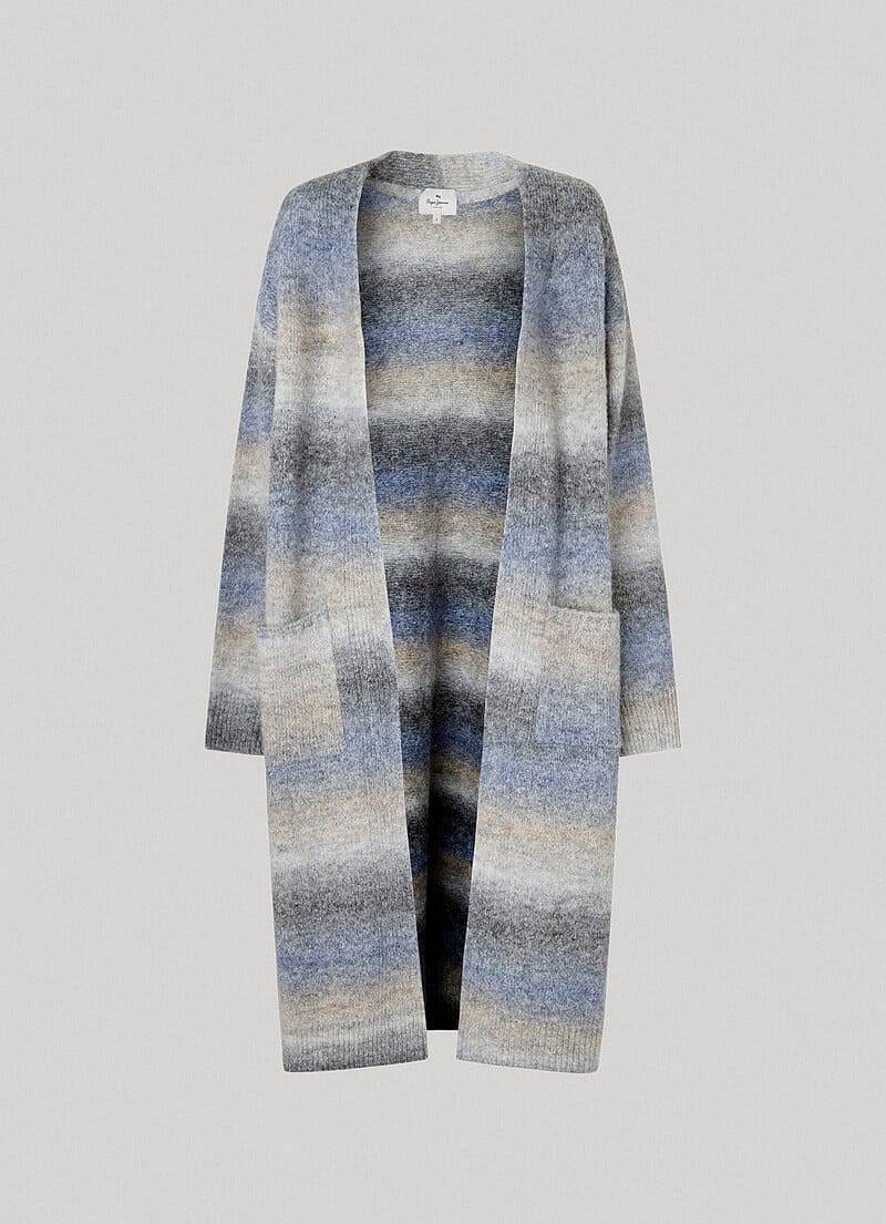 PEPE JEANS Edith Sweater - Cardigan rayé mélangé Femme multicolor