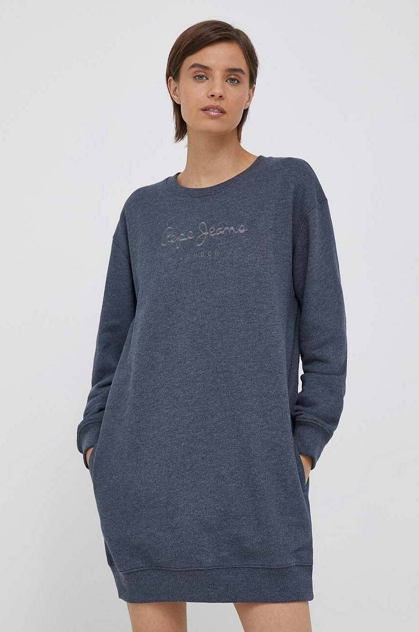 PEPE JEANS Robe Britney - Sweatshirt Dress Femme bleu