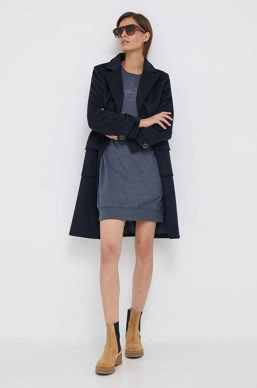 PEPE JEANS Robe Britney - Sweatshirt Dress Femme bleu Photo 2