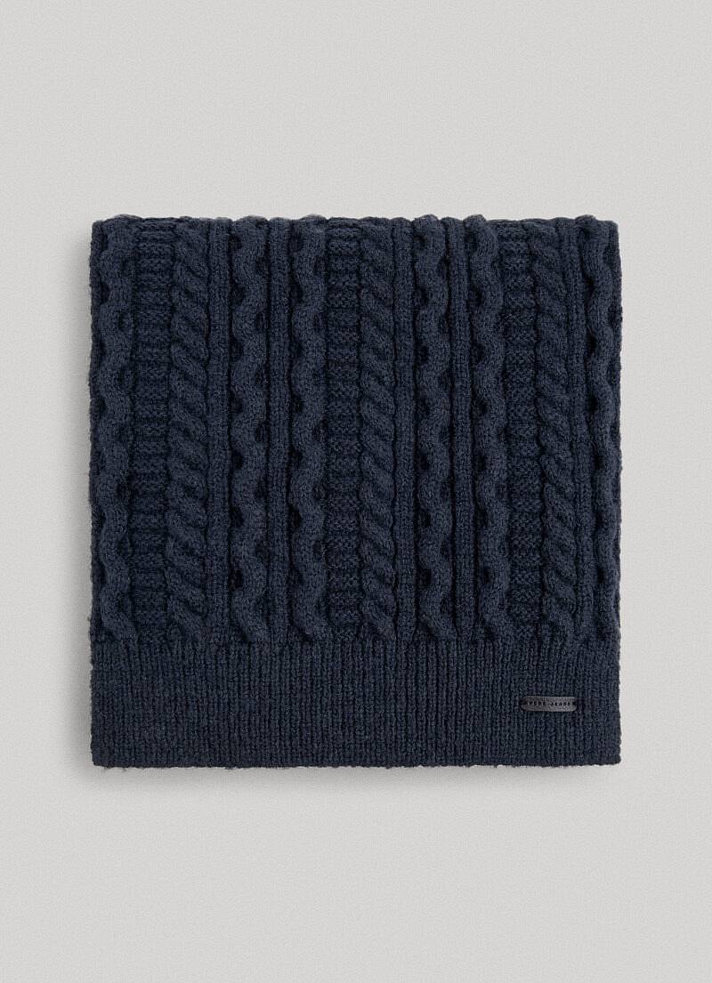 PEPE JEANS Echarpe Tallis - Echarpe tricotée tressée Femme bleu