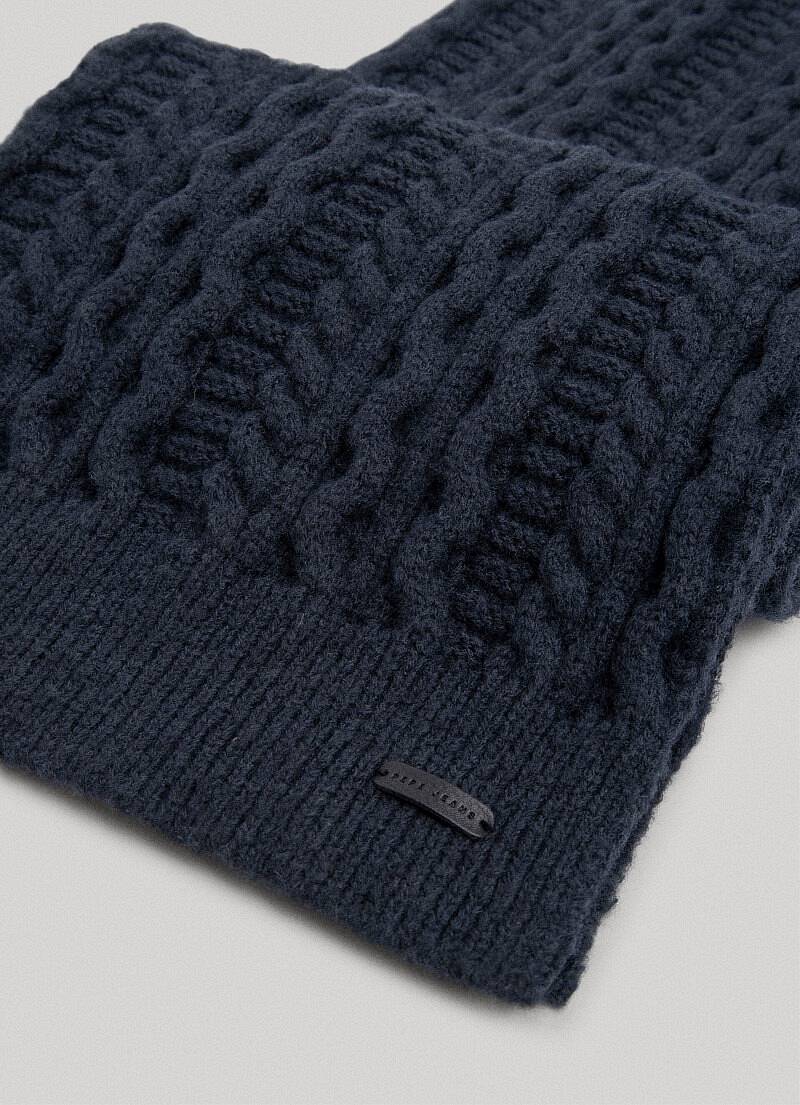 PEPE JEANS Echarpe Tallis - Echarpe tricotée tressée Femme bleu Photo 2