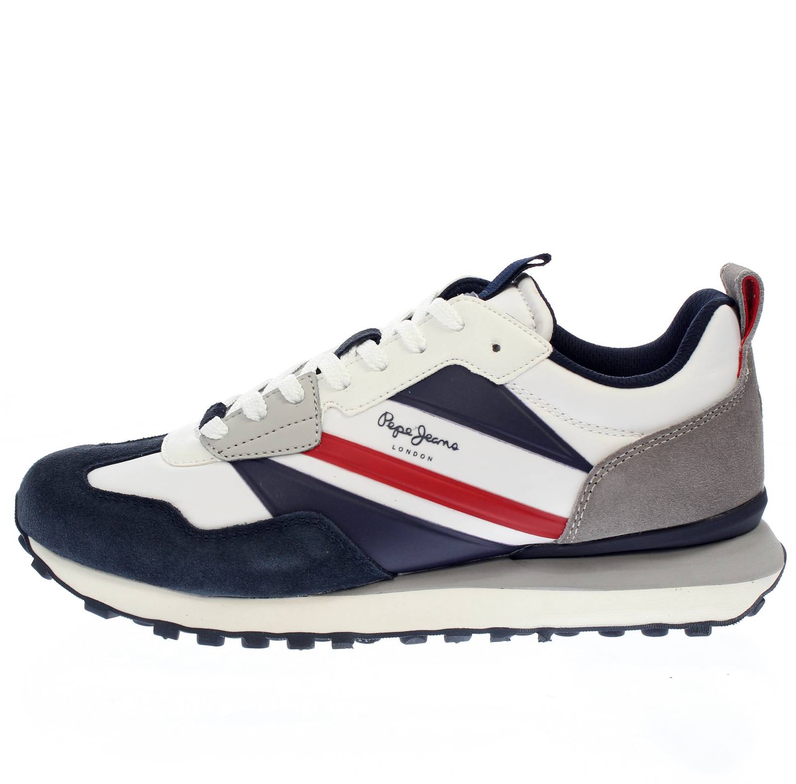 PEPE JEANS Foster Heat - Sneakers en tissu et en daim Homme bleu Photo 3