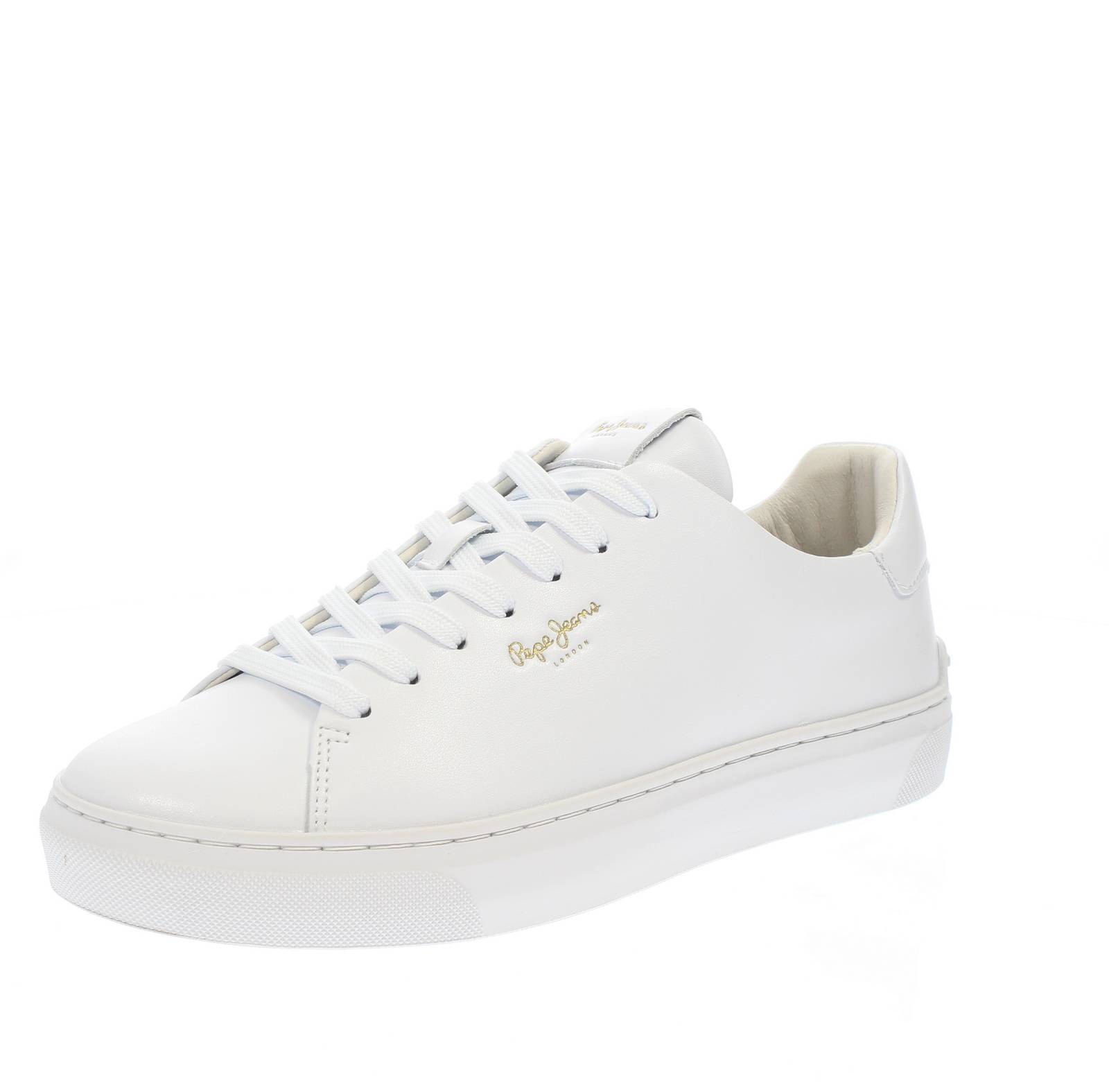 PEPE JEANS Camden Classic - Niedrige Sneakers aus Leder Damen weiß