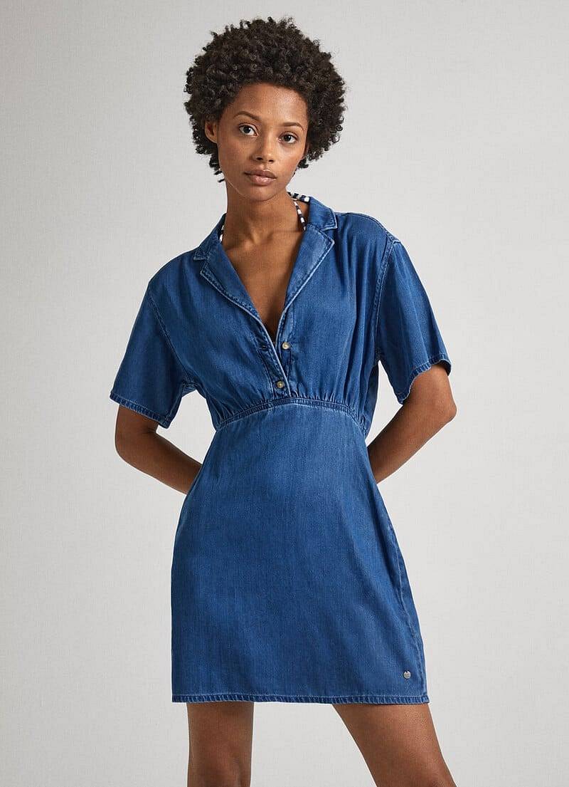 PEPE JEANS Cheryl - Mini robe en denim Femme jean Photo 2