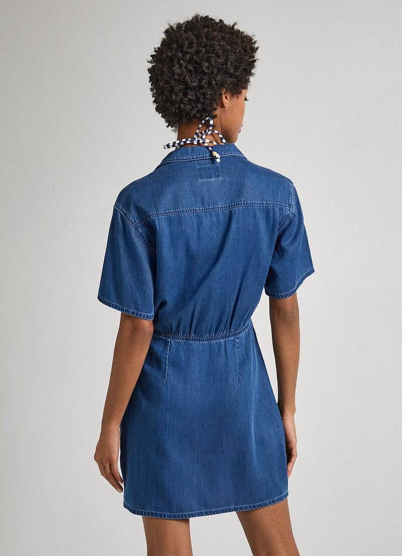 PEPE JEANS Cheryl - Mini robe en denim Femme jean Photo 3