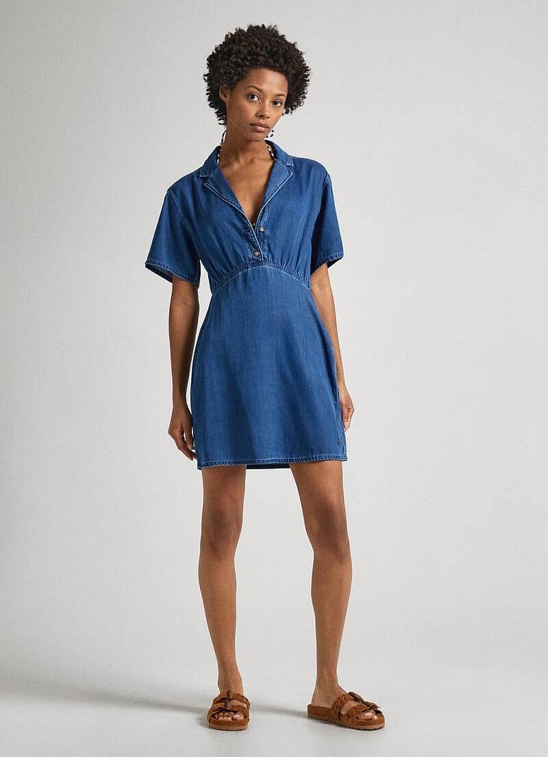 PEPE JEANS Cheryl - Mini robe en denim Femme jean Photo 4