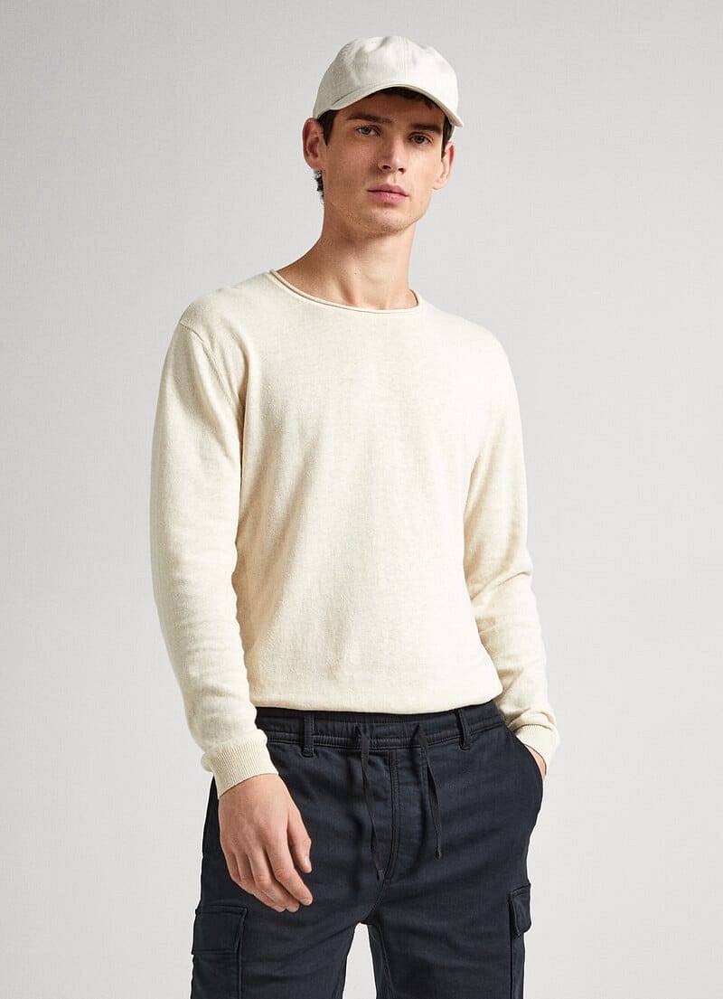 PEPE JEANS Miller- Pull à col ras du cou Homme blanc Photo 2