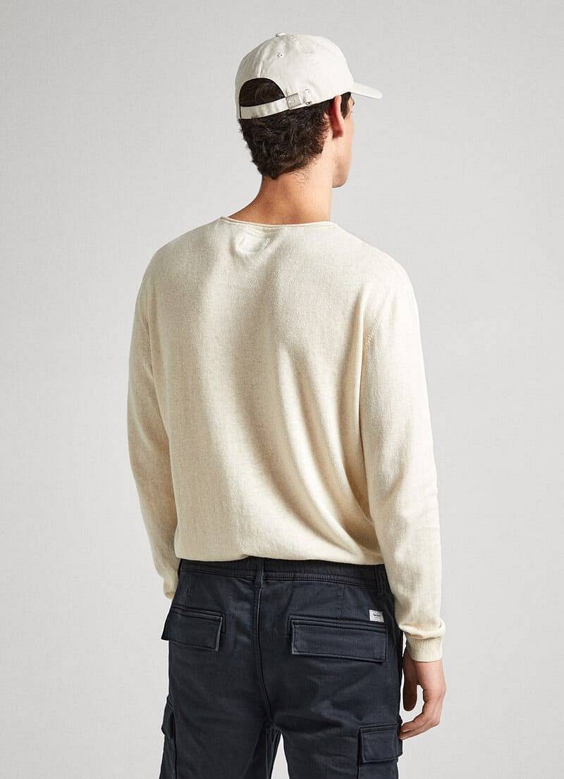 PEPE JEANS Miller- Pull à col ras du cou Homme blanc Photo 3