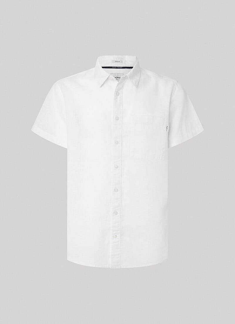 PEPE JEANS MC Leinenhemd PAIGE Herren weiß