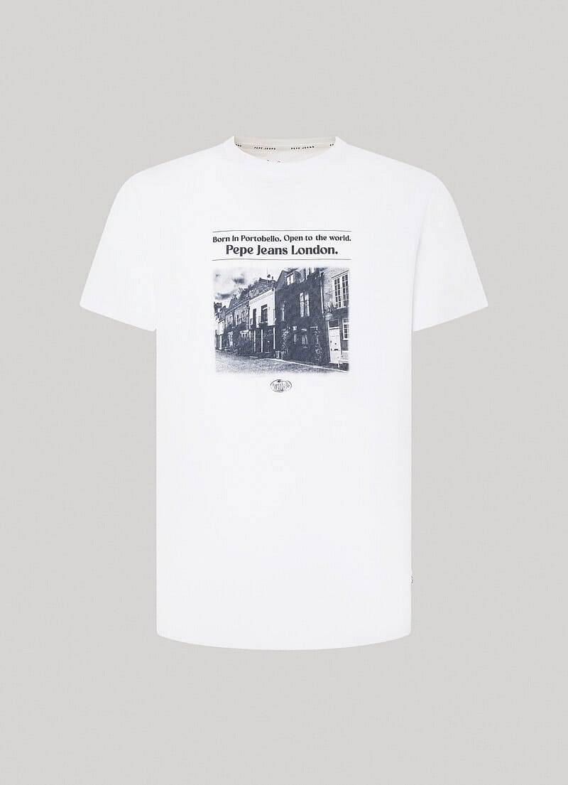 PEPE JEANS Cooper - T-Shirt avec impression Homme blanc