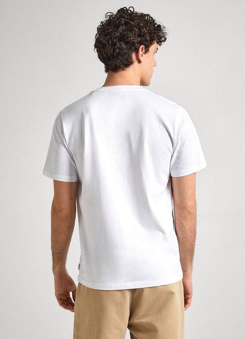 PEPE JEANS Cooper - T-Shirt avec impression Homme blanc Photo 3