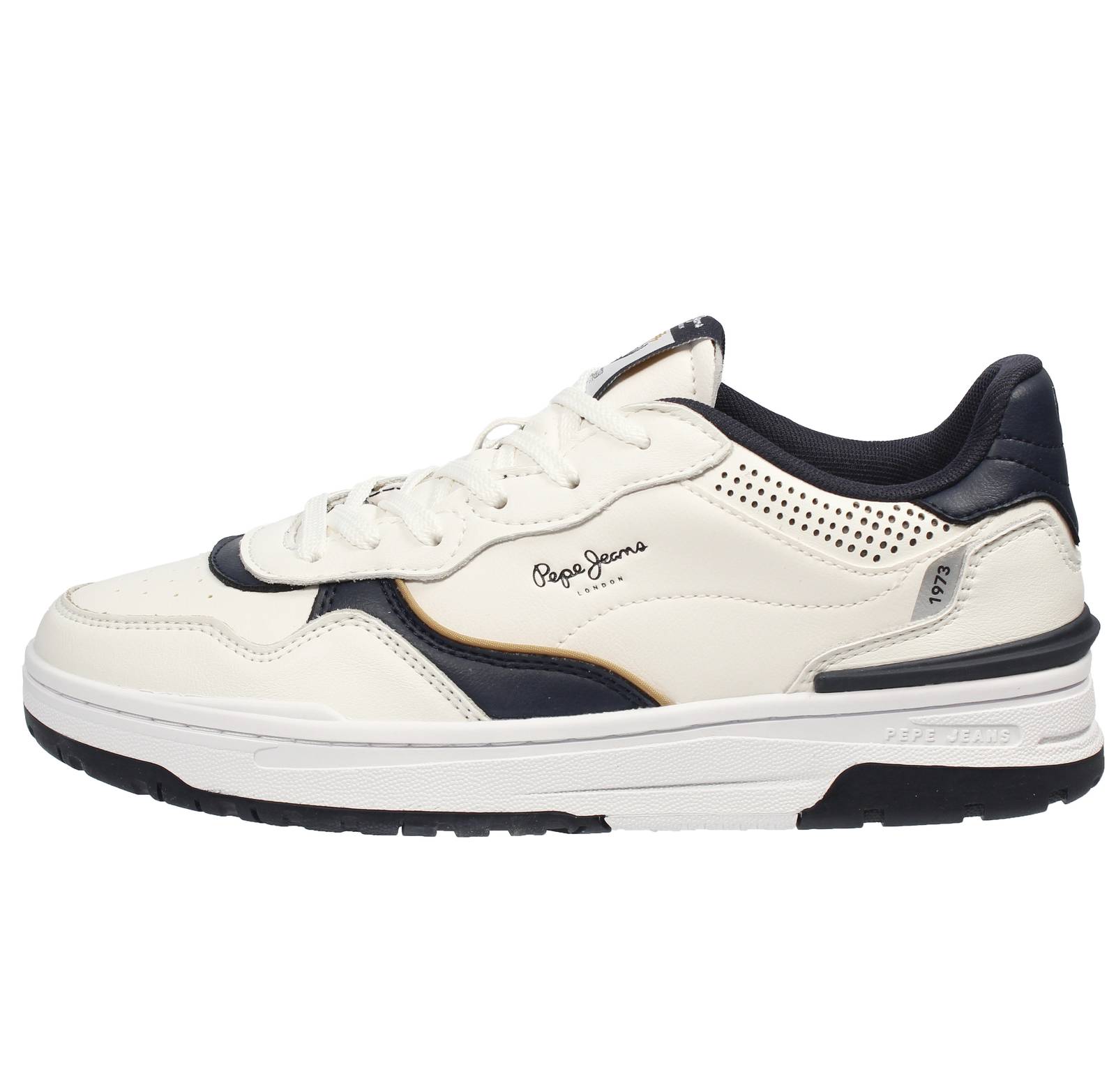 PEPE JEANS Chester Basic - Sneakers basses en cuir Homme blanc Photo 3