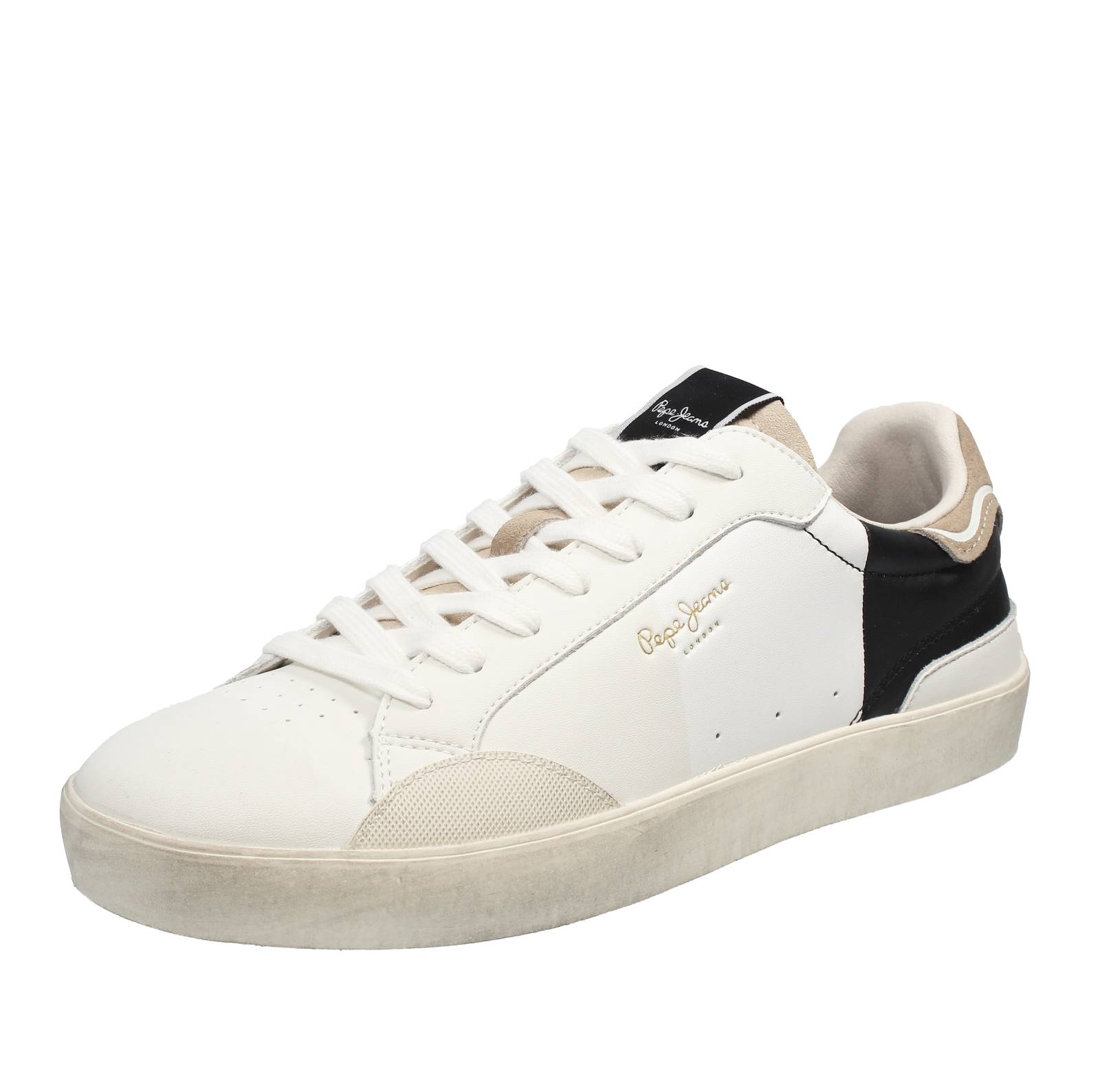 Pepe Jeans Lane Origin - Кроссовки Basse из кожи и замши Bianco - Uomo Scarpe 15590₽