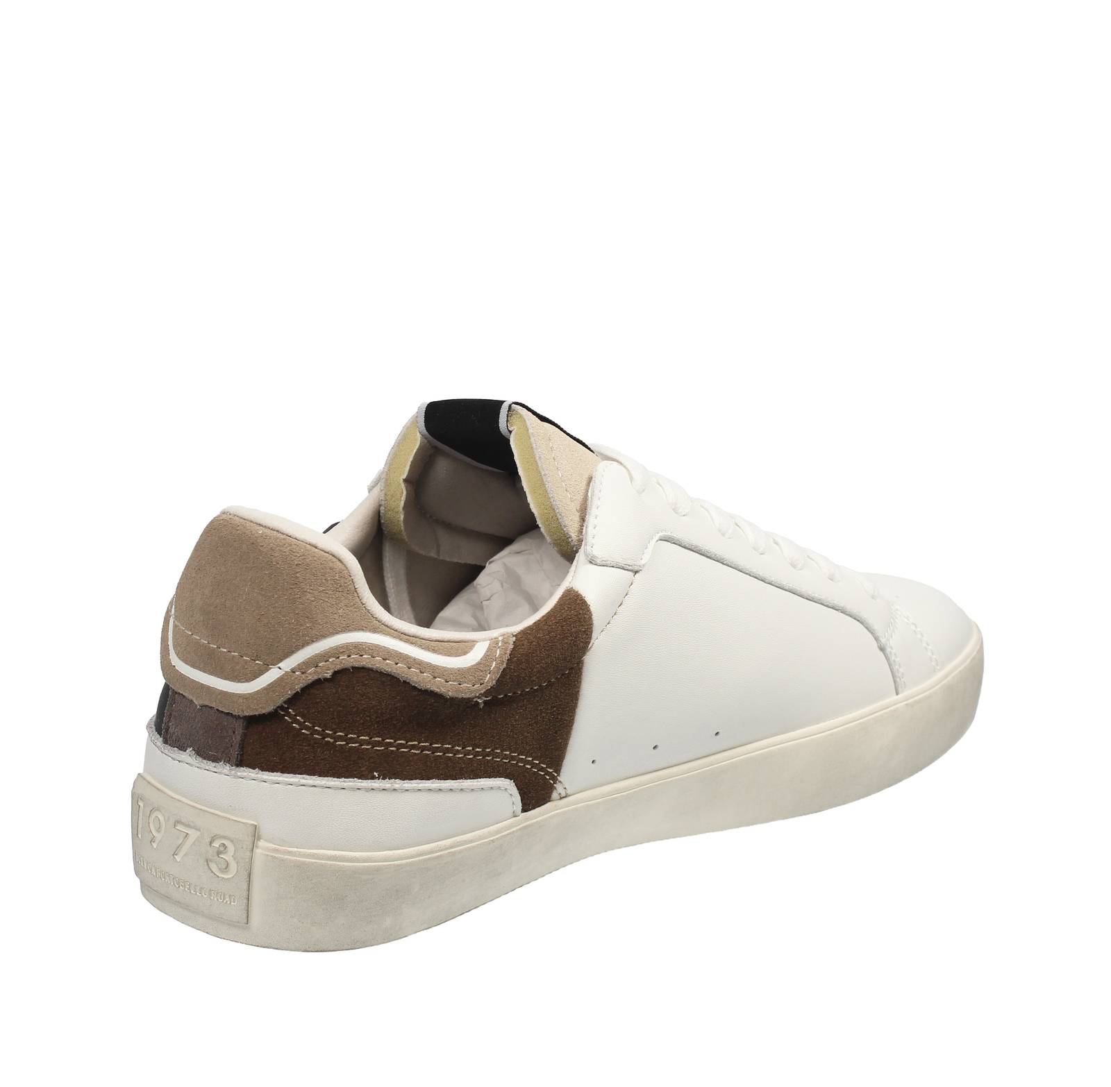 PEPE JEANS Lane Origin - Low Leather and Suede Sneakers Man white Photo 4