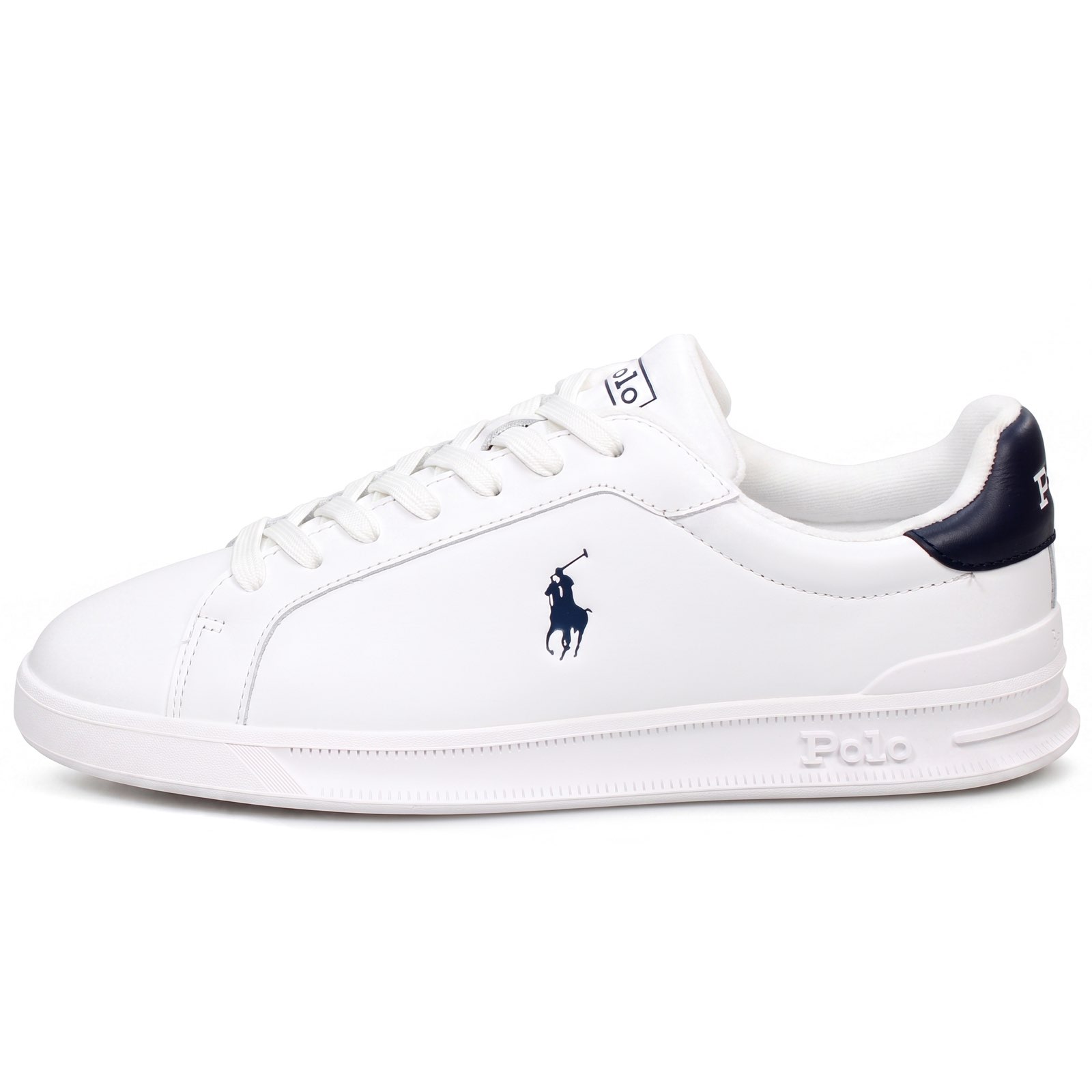 RALPH LAUREN Heritage Court - Low-Top Leather Sneakers Man white Photo 4