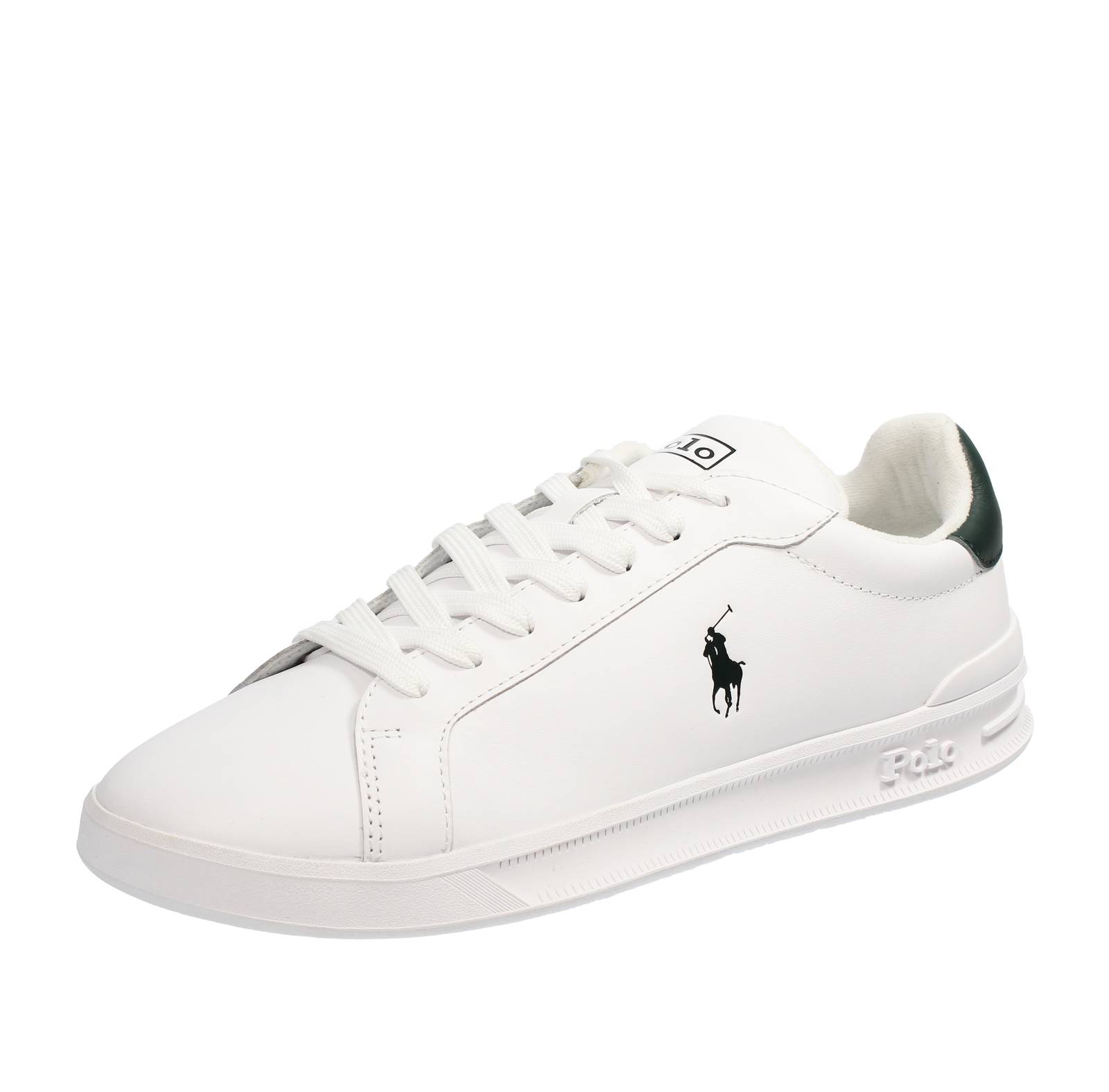 RALPH LAUREN Heritage Court - Sneakers basses en cuir Homme blanc