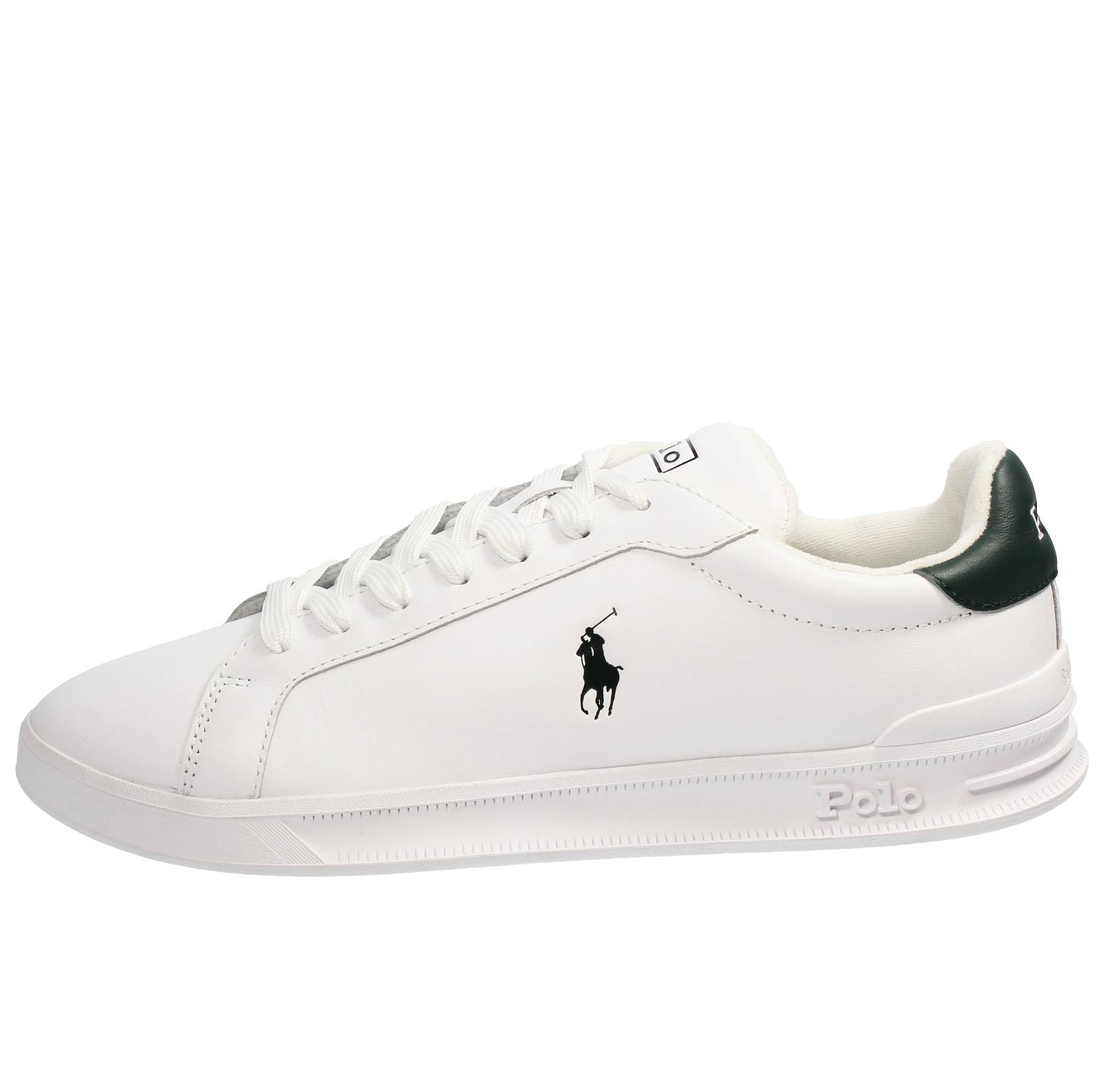RALPH LAUREN Heritage Court - Low-Top Leather Sneakers Man white Photo 3