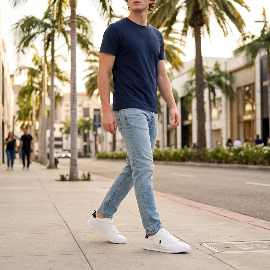RALPH LAUREN Heritage II Top - Low-top sneakers Man white Photo 2