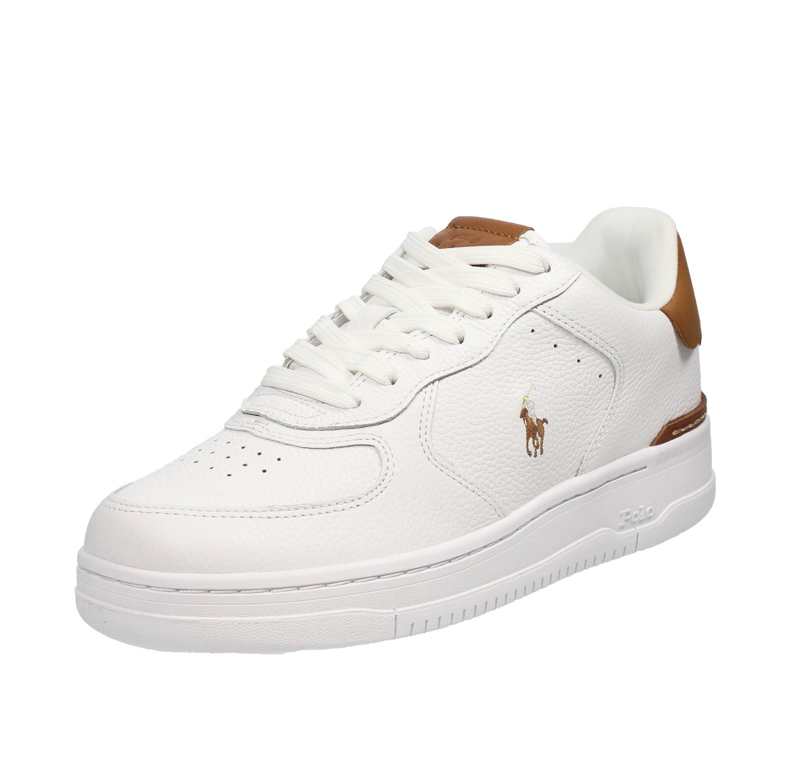 RALPH LAUREN Master Court - Sneakers basses en cuir Homme blanc