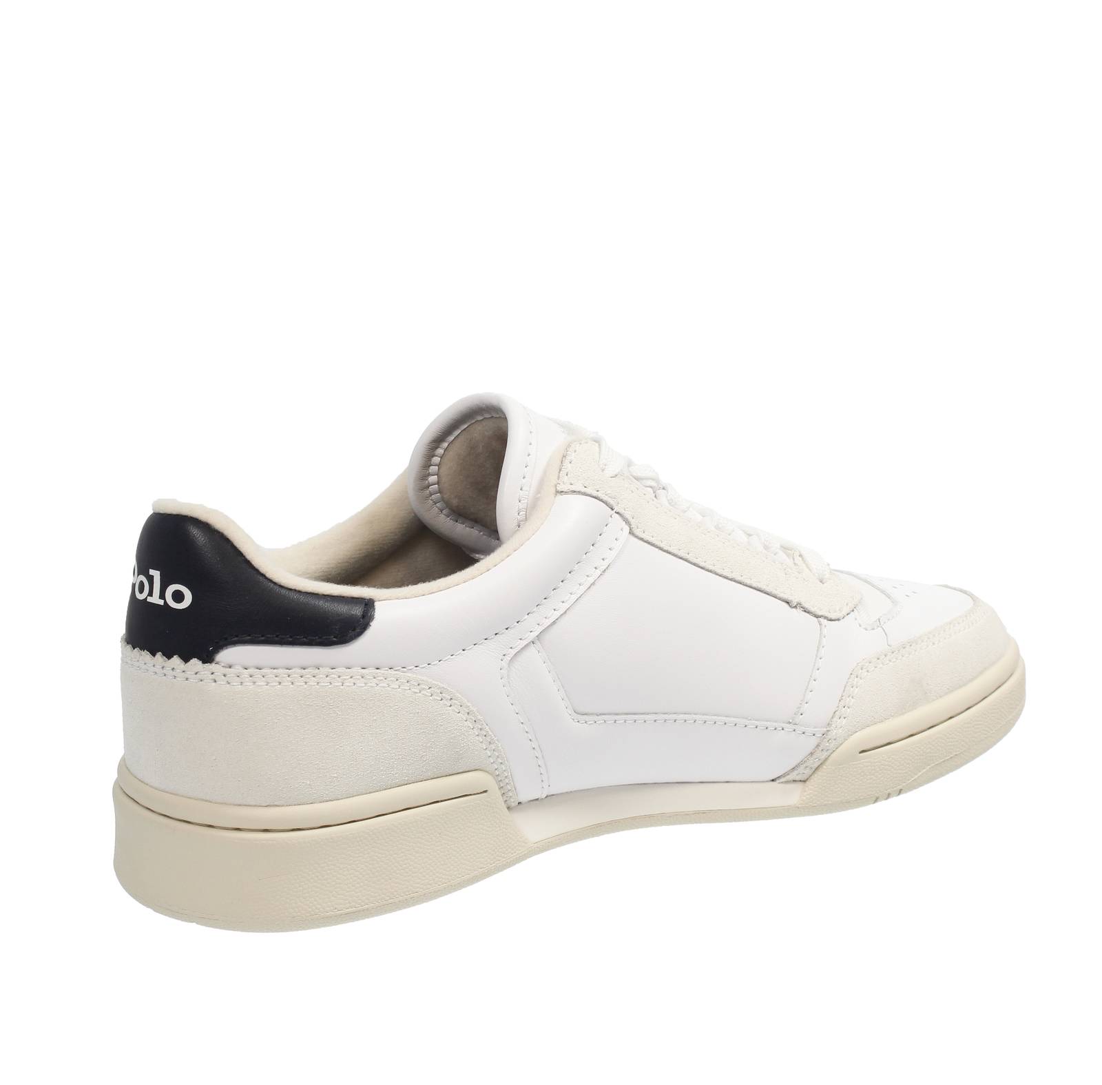 RALPH LAUREN Polo Court - Sneakers basse in Pelle Uomo bianco Foto 4