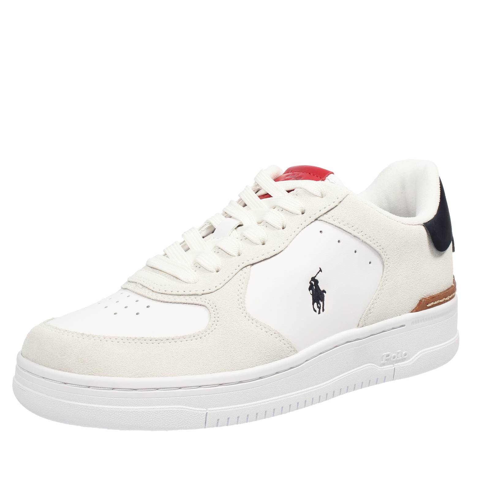 Ralph Lauren Master Court - Кроссовки Alte In Pelle Bianco - Кроссовки Uomo Scarpe