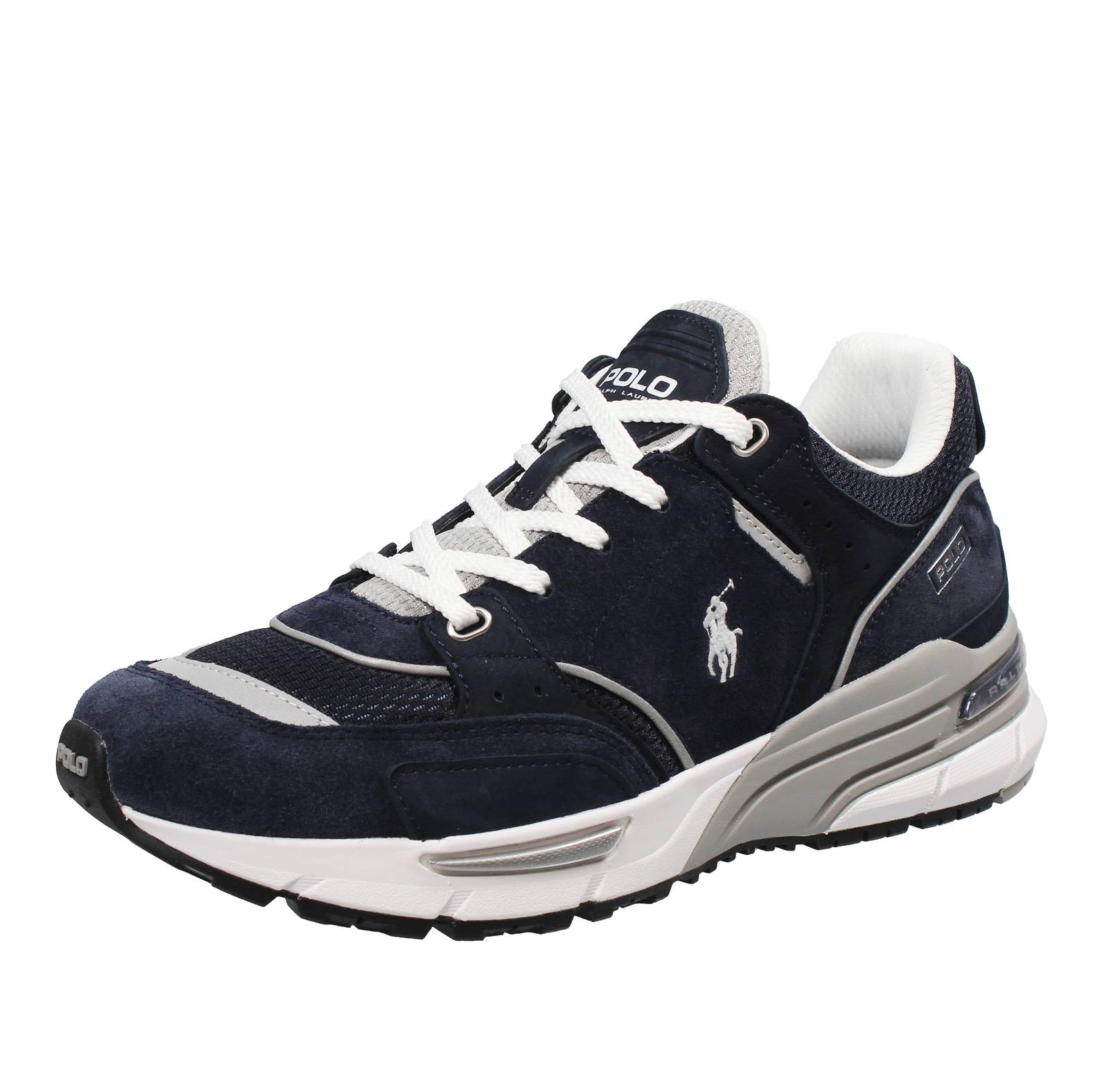 Ralph Lauren Trackster 250 - Кроссовки из замши синего цвета - Повседневные кроссовки Uomo Scarpe