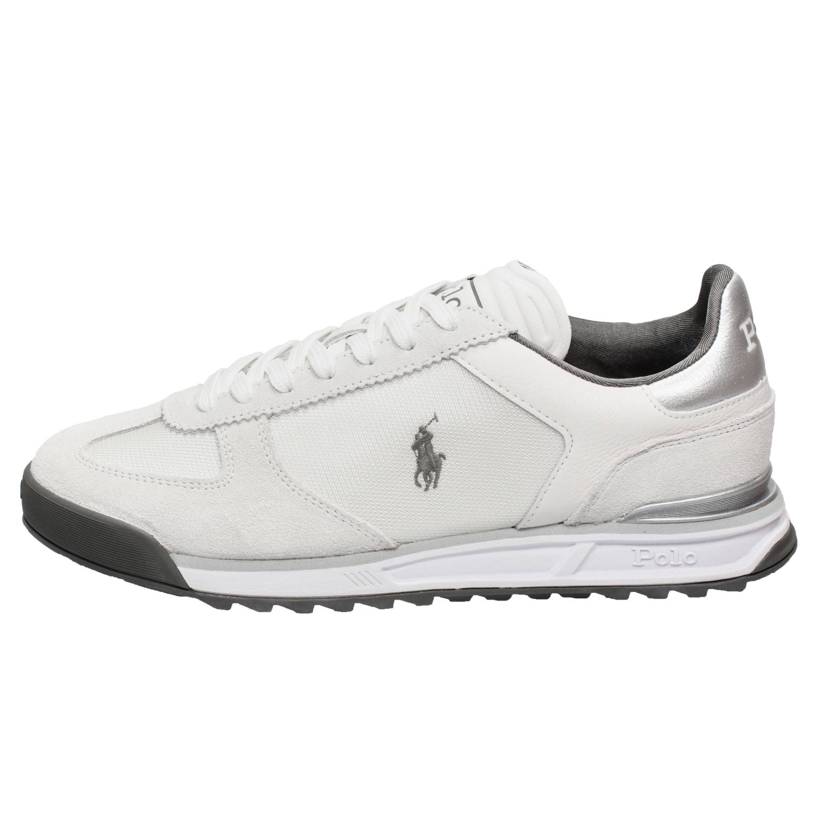 RALPH LAUREN Varick - Niedrige Sneakers aus Wildleder Herren weiß Foto 3