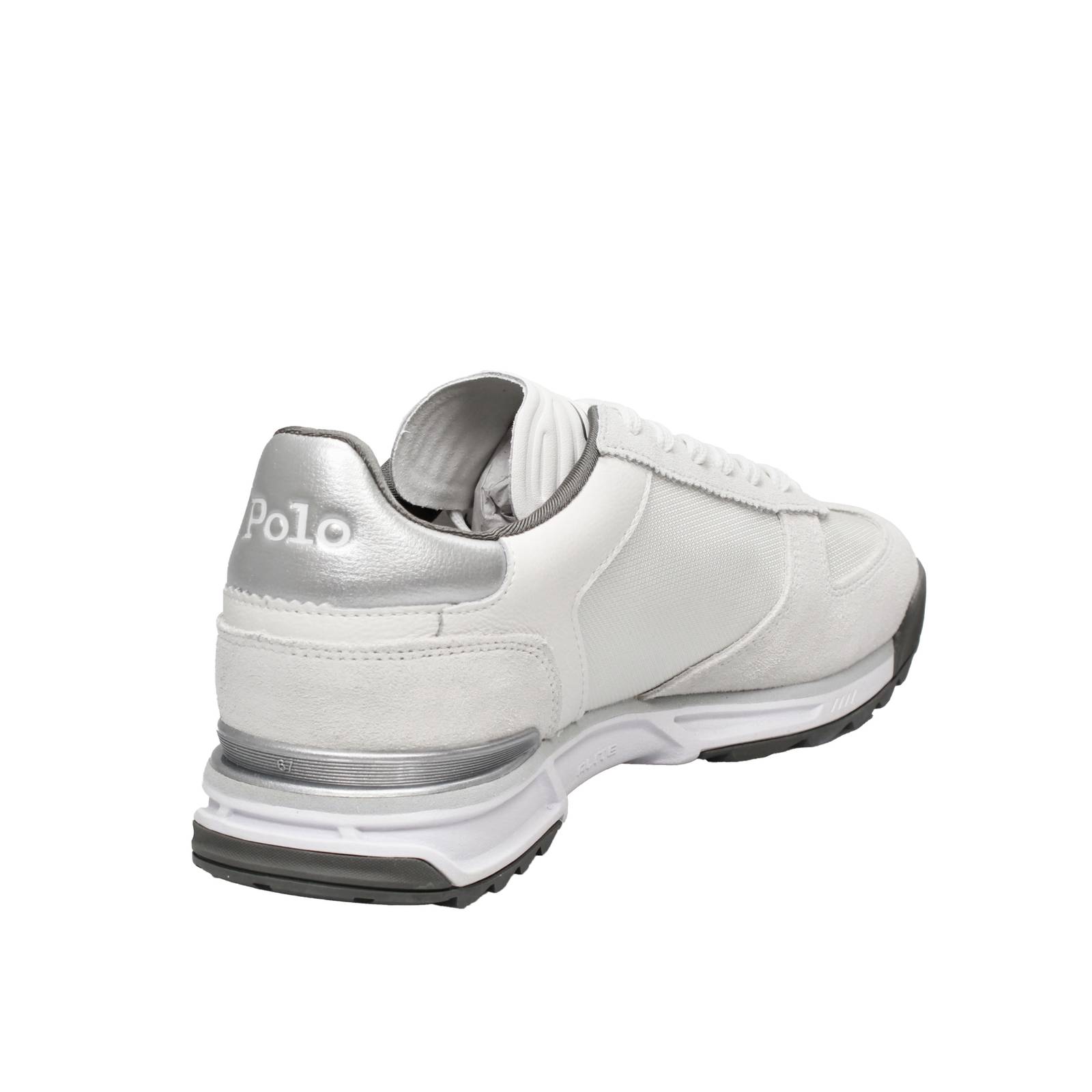 RALPH LAUREN Varick - Niedrige Sneakers aus Wildleder Herren weiß Foto 4