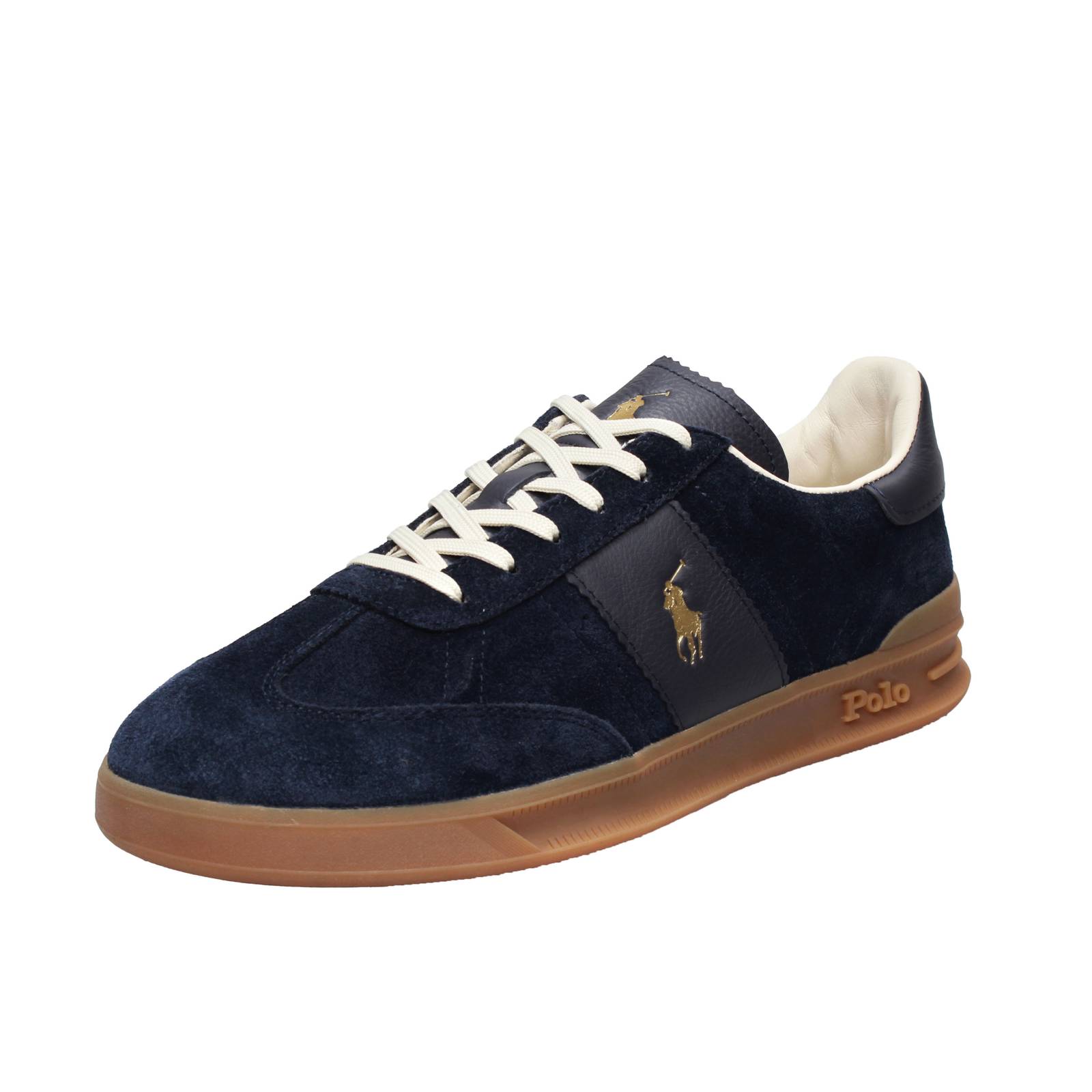 RALPH LAUREN Heritage Aera - Sneakers basses en daim Homme bleu