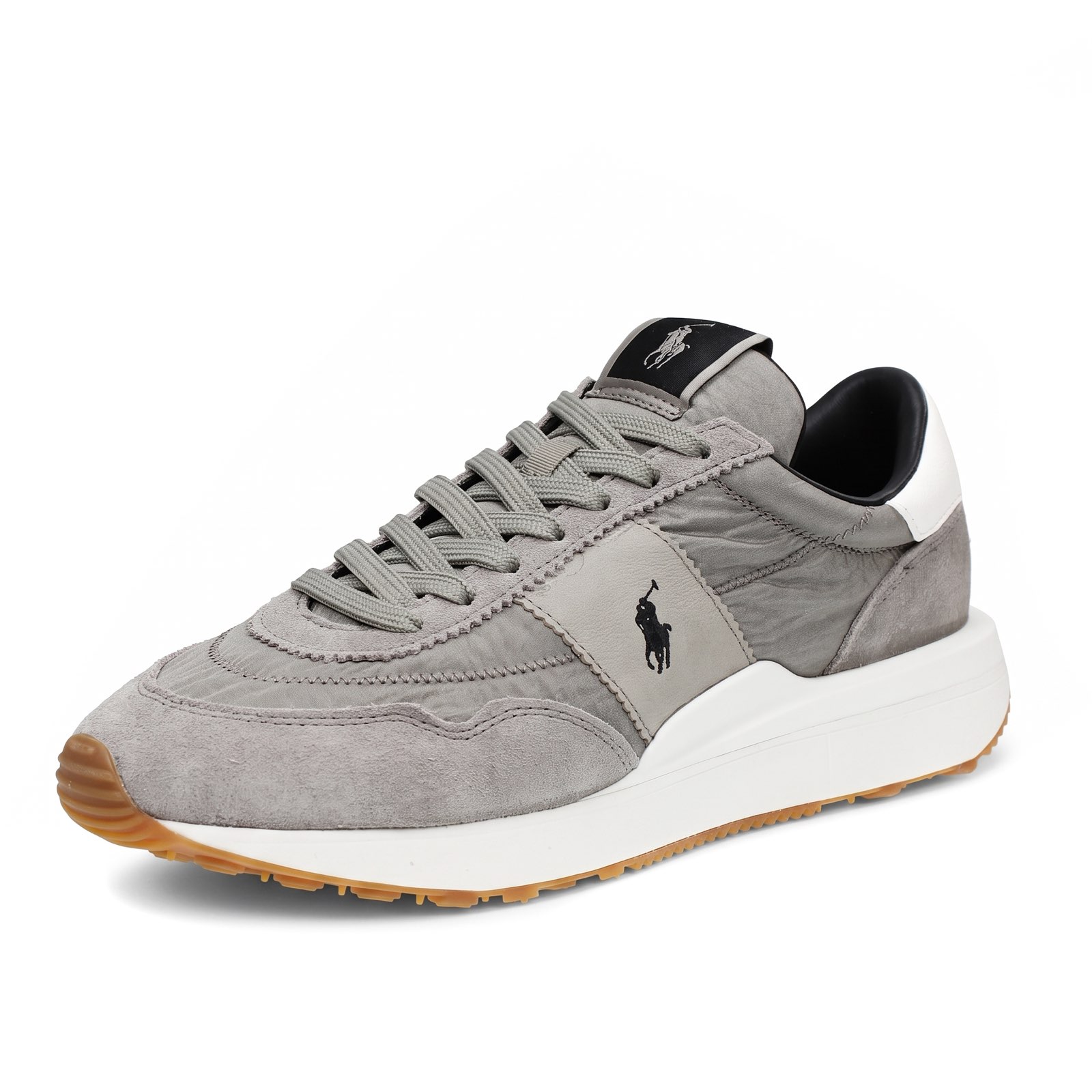 RALPH LAUREN Train 89 – Niedrige Sneakers aus Wildleder Herren grau